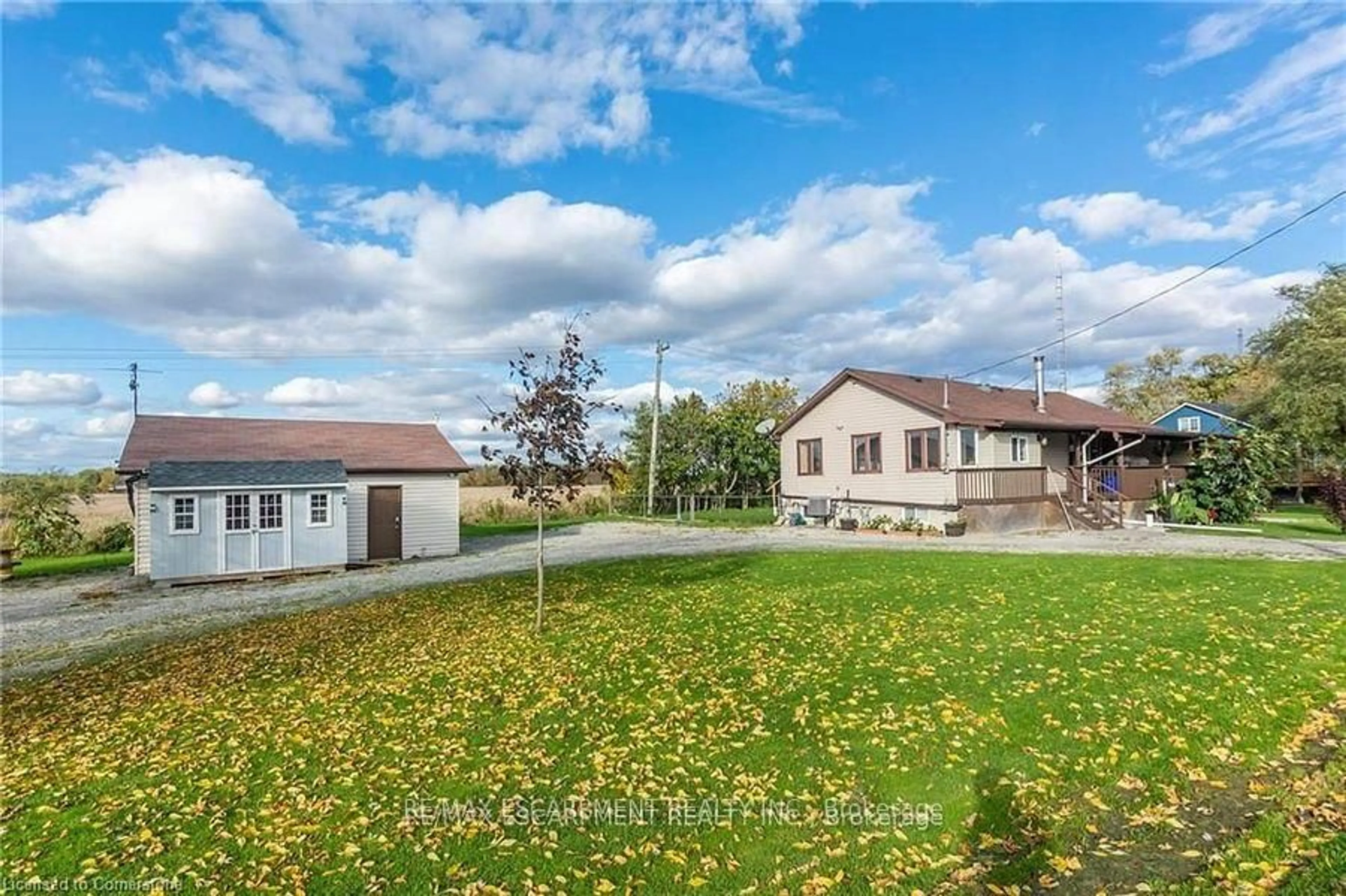 A pic from outside/outdoor area/front of a property/back of a property/a pic from drone, unknown for 1199 Lakeshore Rd, Haldimand Ontario N0A 1P0