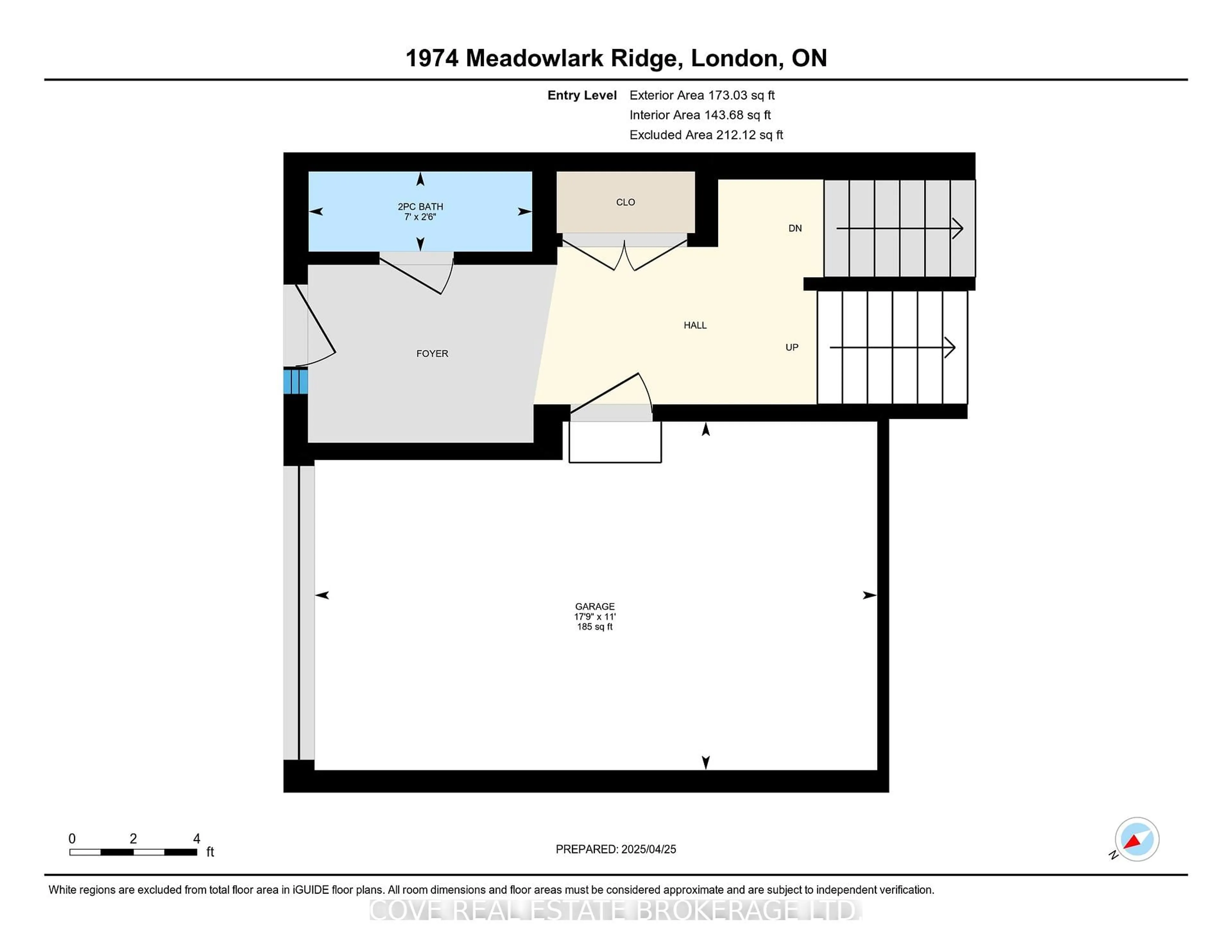 Floor plan for 1074 Meadowlark Rdge, London South Ontario N6M 0H4