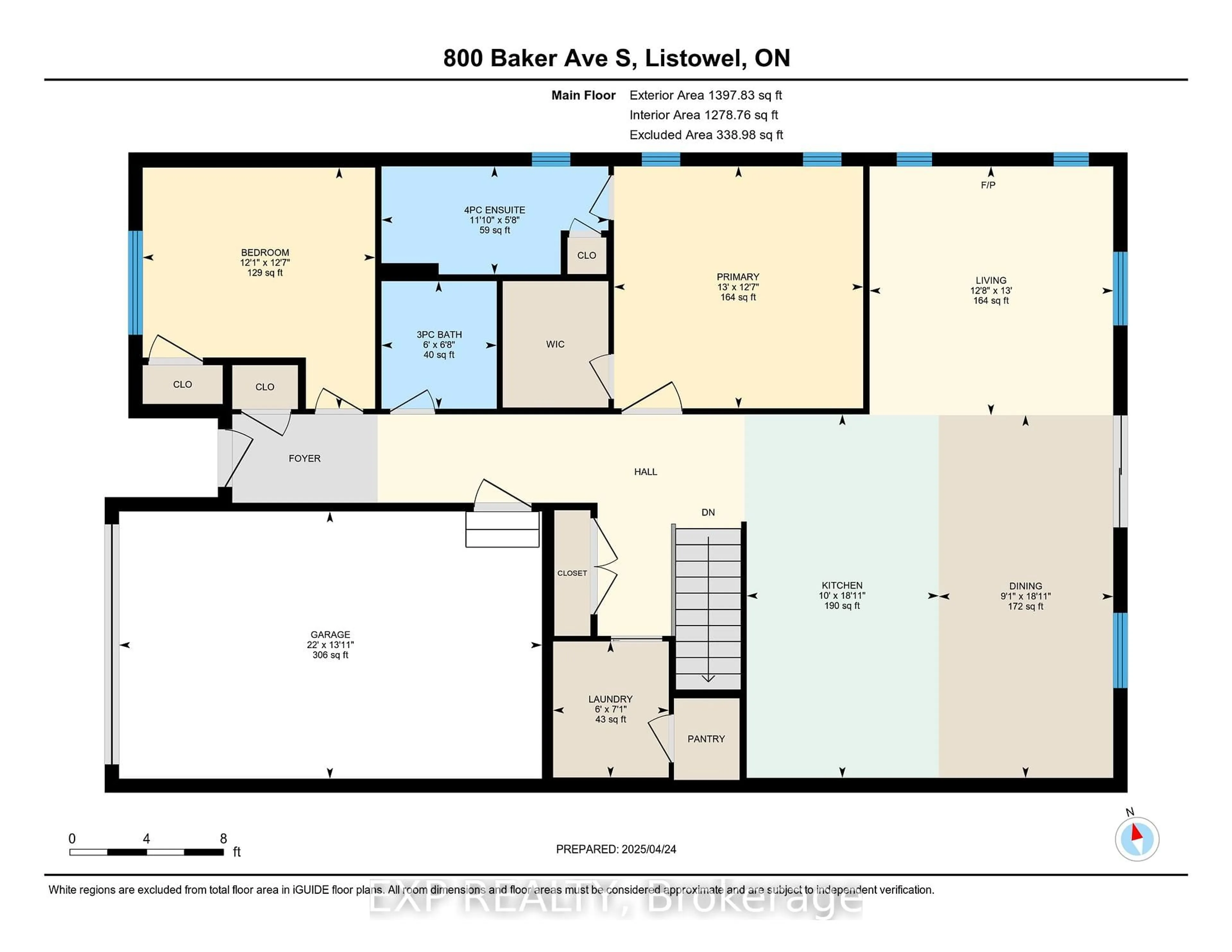Floor plan for 800 Baker Ave, North Perth Ontario N4W 0G5
