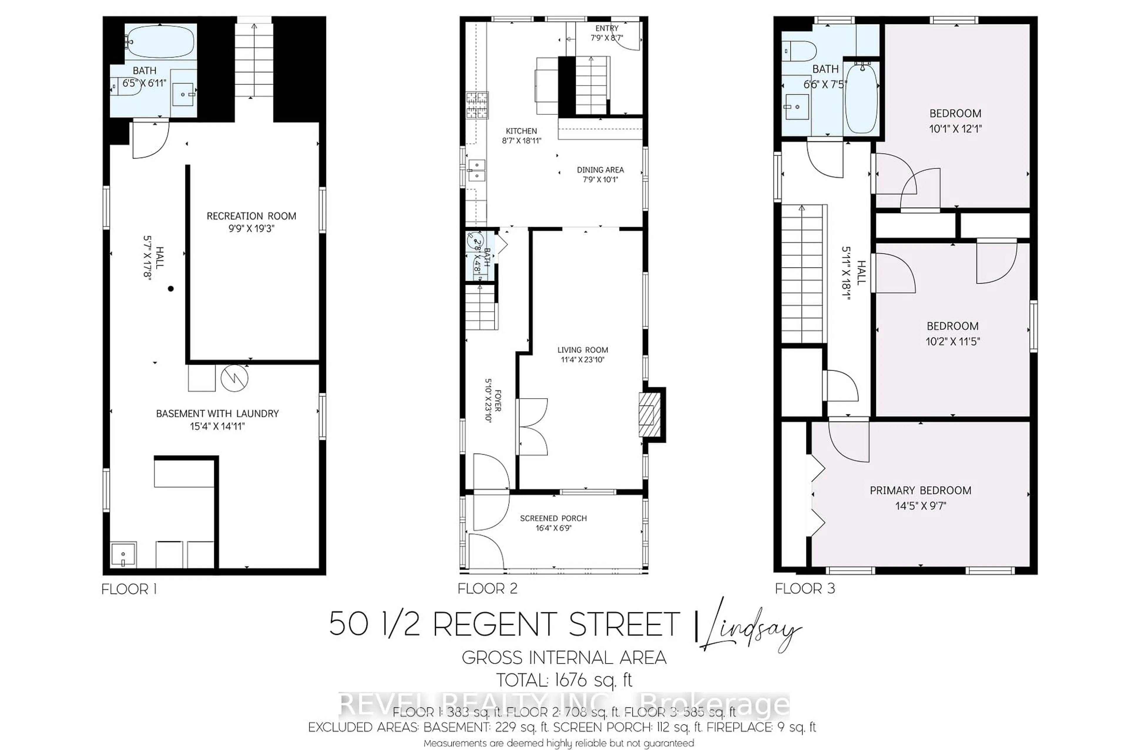 Floor plan for 50.5 Regent St, Kawartha Lakes Ontario K9V 3V2