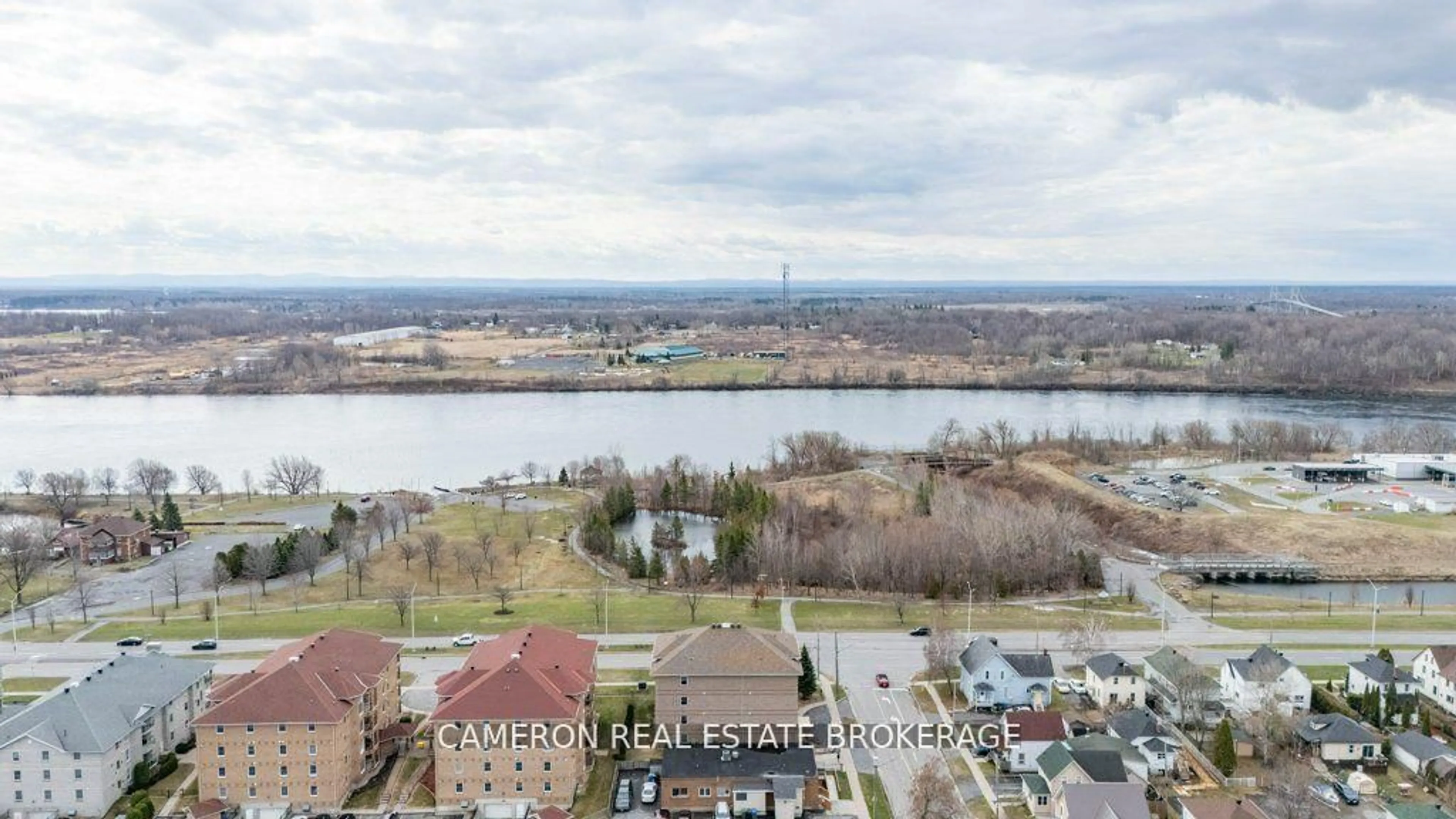 A pic from outside/outdoor area/front of a property/back of a property/a pic from drone, water/lake/river/ocean view for 341 Water St #102, Cornwall Ontario K6J 1A5