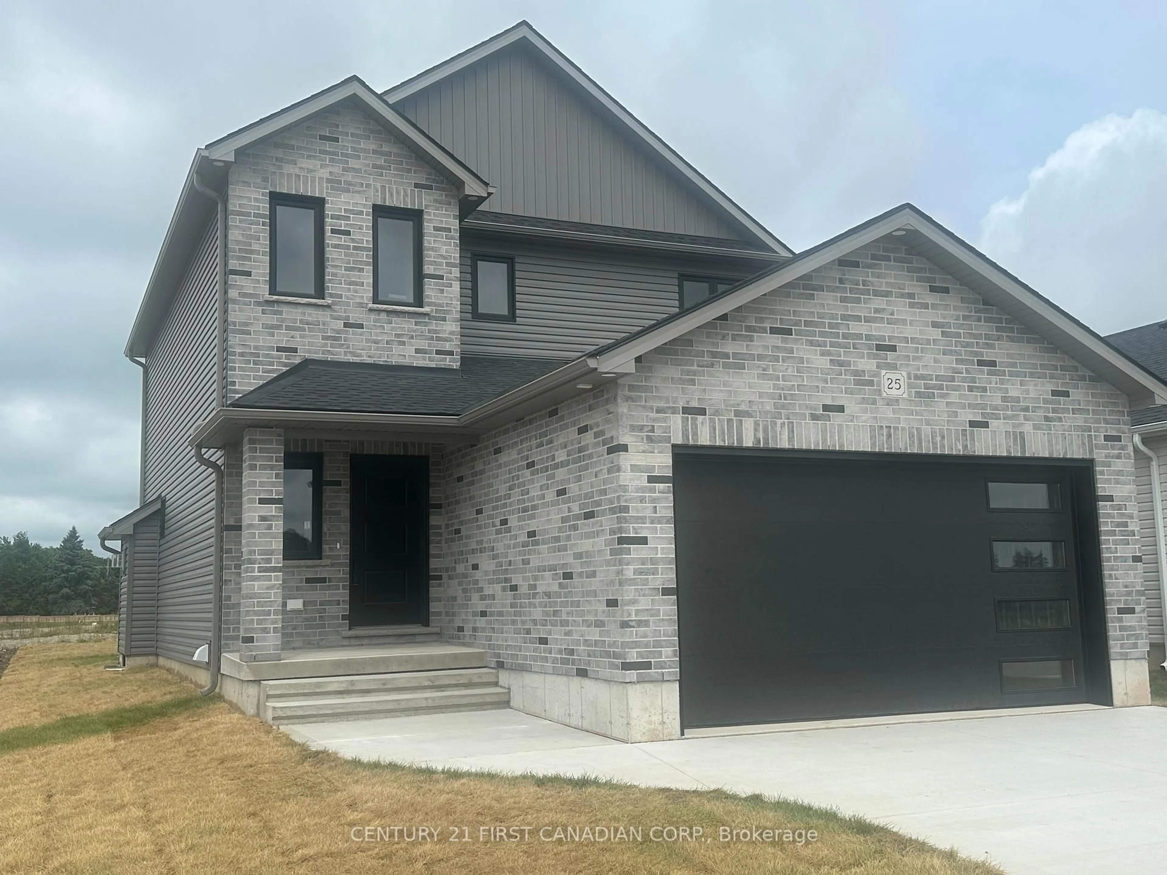 Home with brick exterior material, street for 25 Sheldabren St, North Middlesex Ontario N0M 1A0