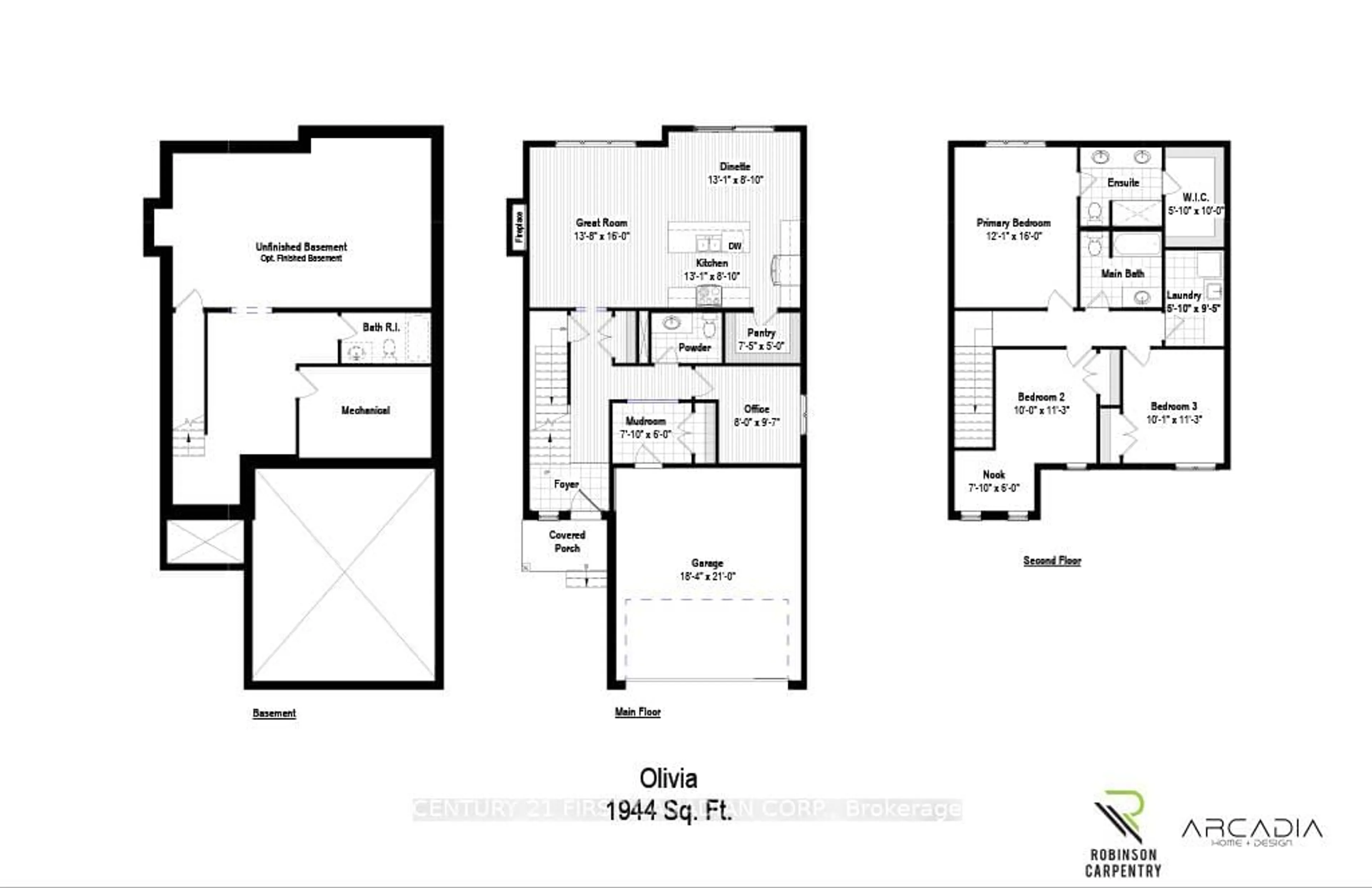 Floor plan for 25 Sheldabren St, North Middlesex Ontario N0M 1A0