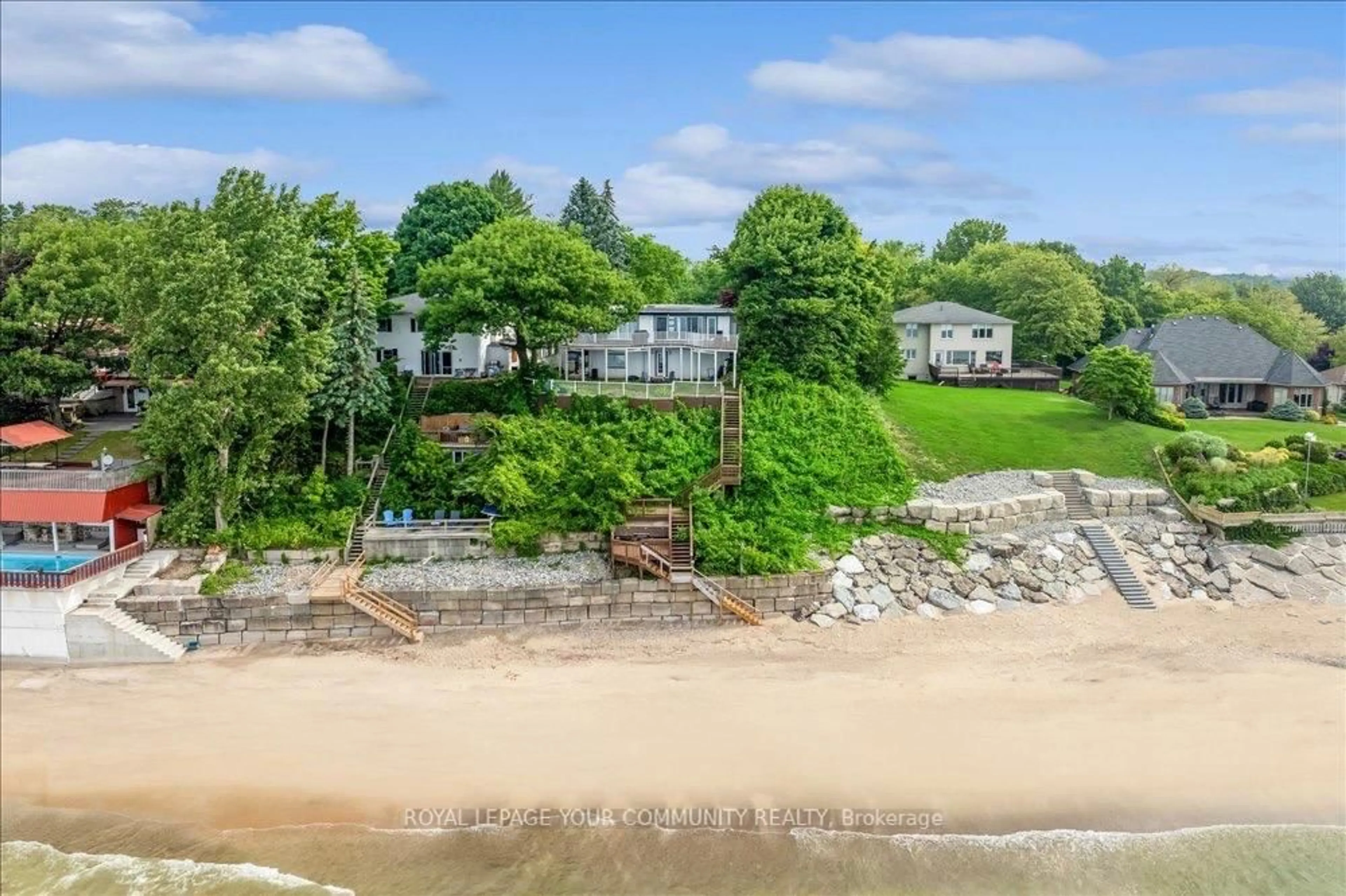 A pic from outside/outdoor area/front of a property/back of a property/a pic from drone, water/lake/river/ocean view for 10349 Lakeshore Rd, Wainfleet Ontario L3K 5V4