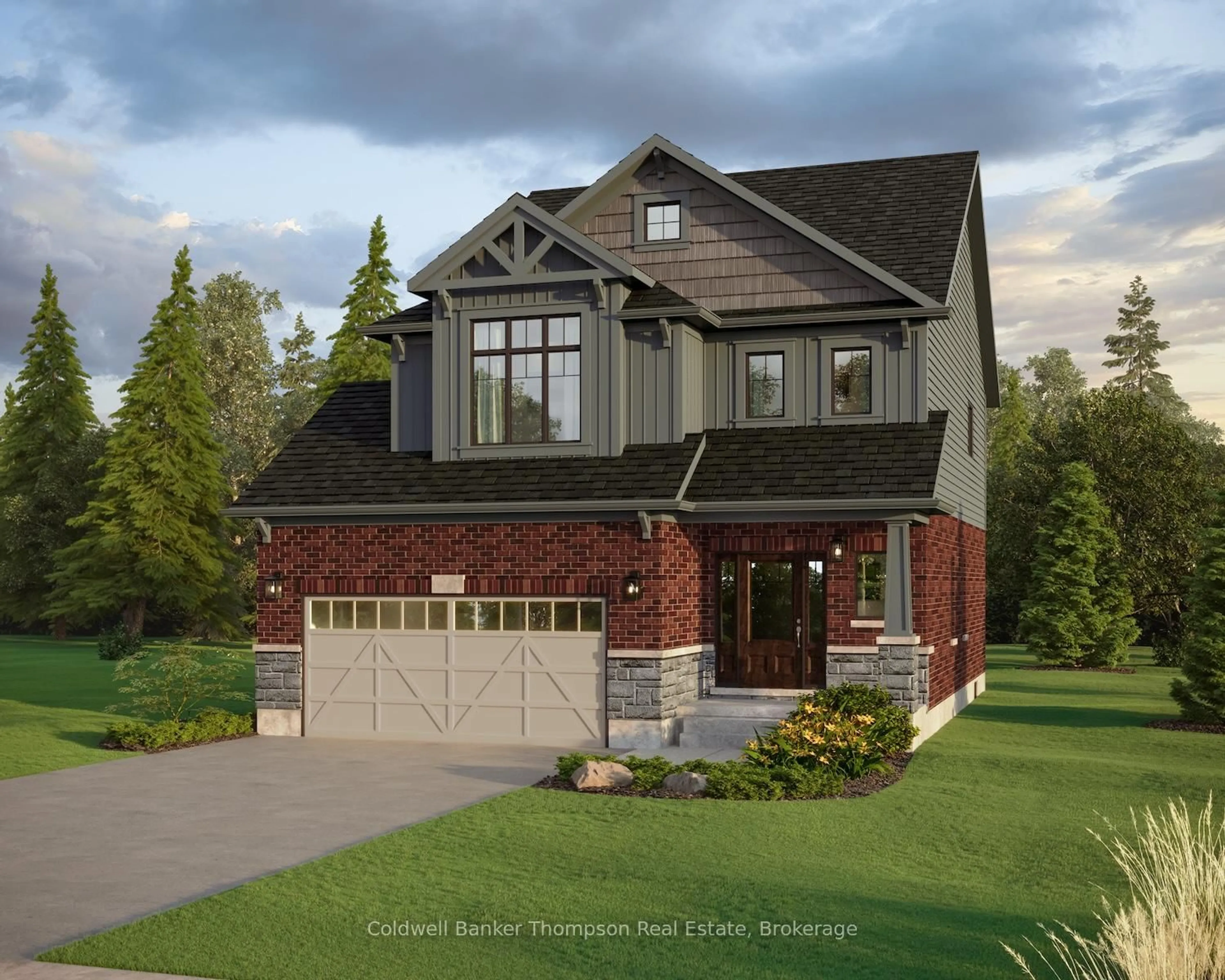 Home with brick exterior material, street for 9 Green Dr, Huntsville Ontario P1H 0K7