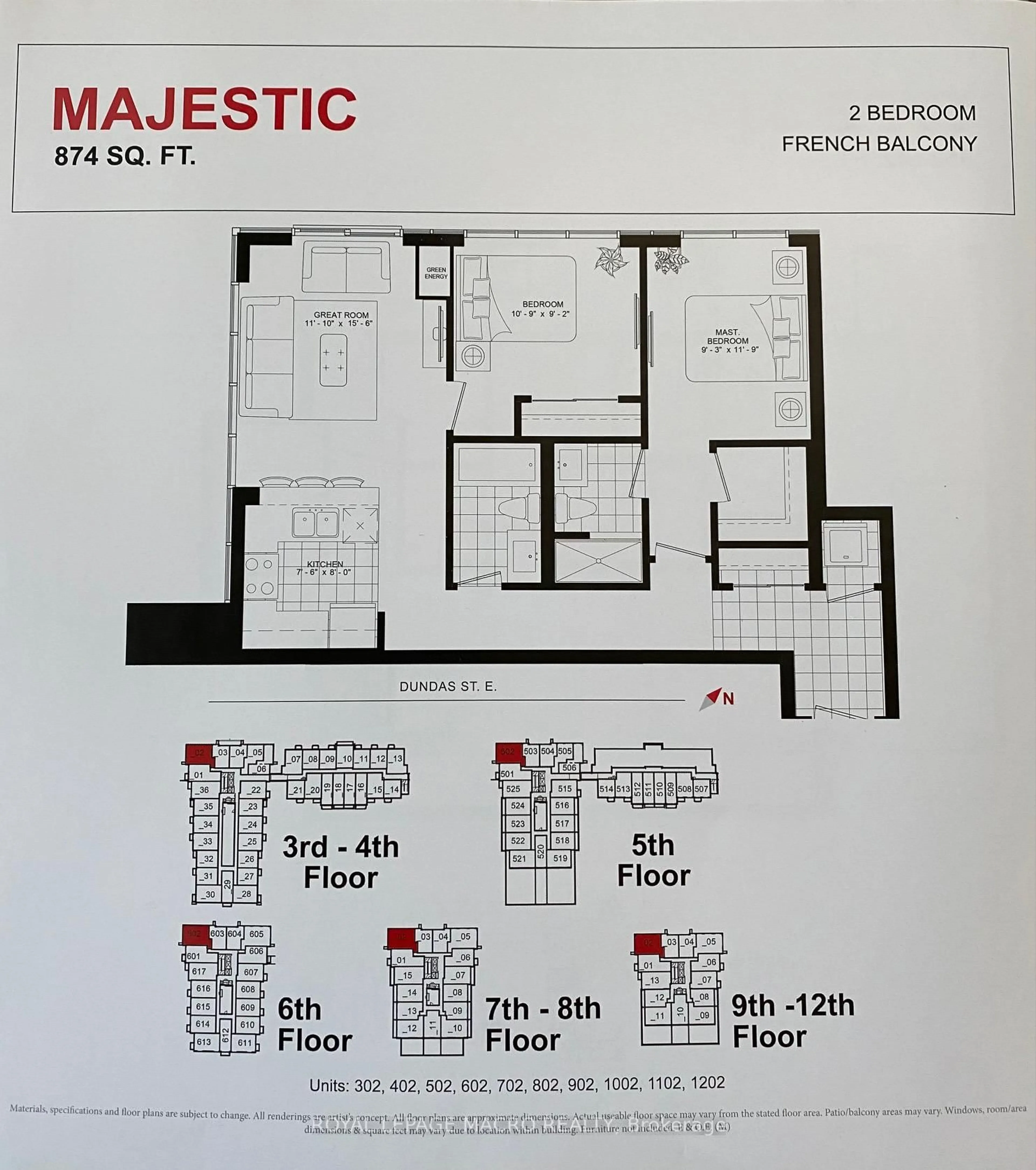 Floor plan for 450 Dundas St #902, Hamilton Ontario L8B 2A6