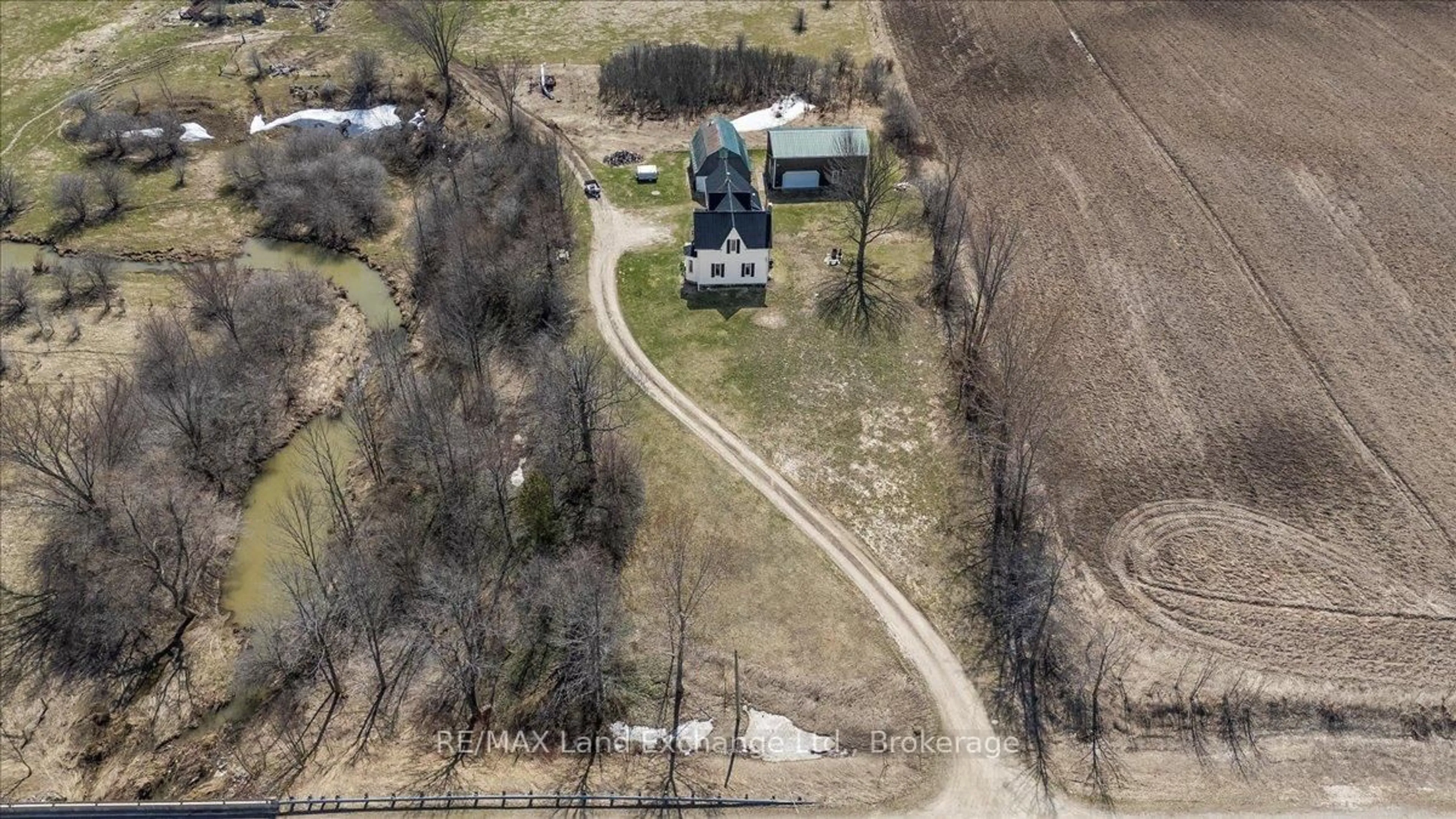 A pic from outside/outdoor area/front of a property/back of a property/a pic from drone, street for 887 Concession 10 Concession, Kincardine Ontario N0G 1W0