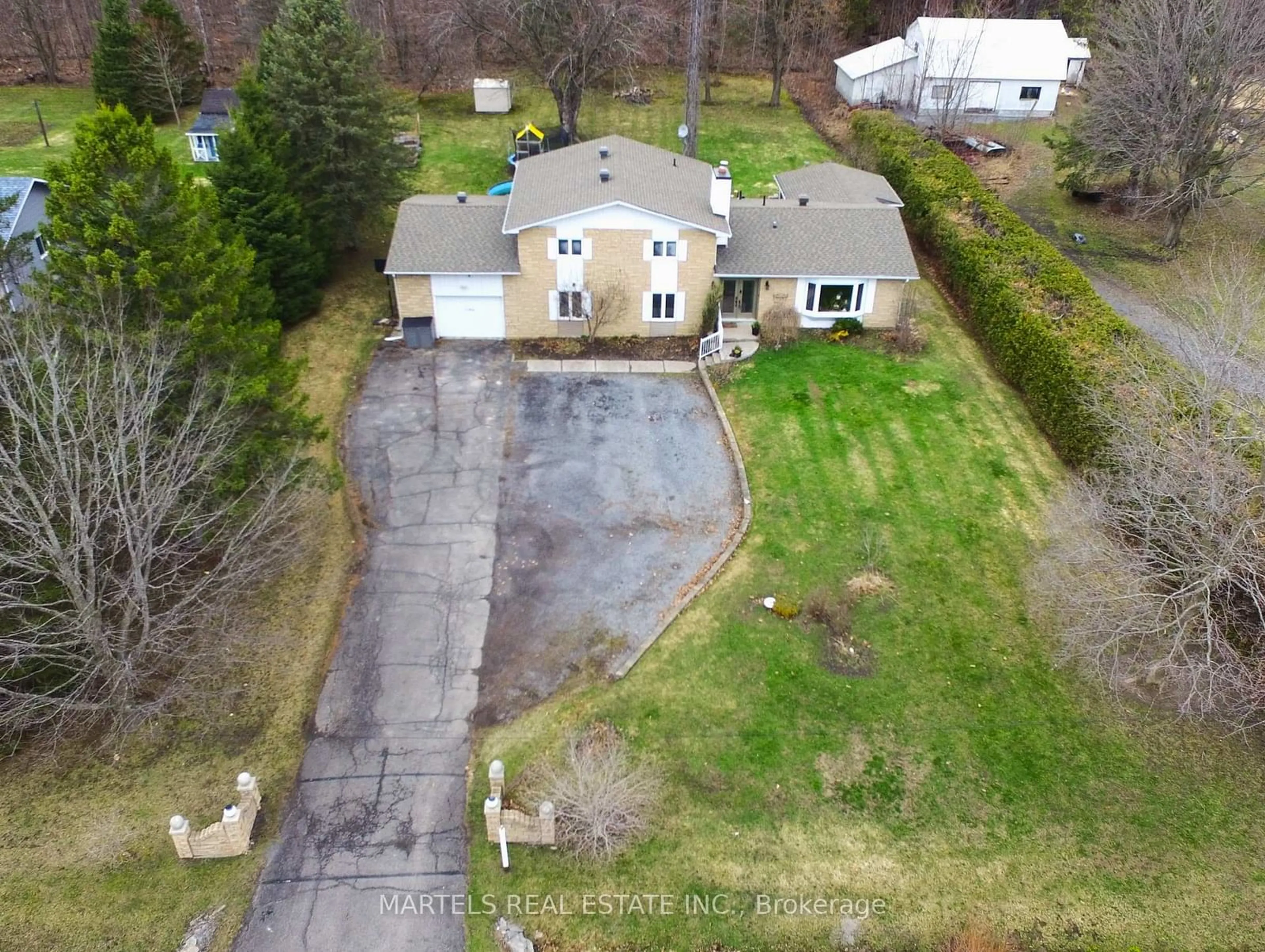 A pic from outside/outdoor area/front of a property/back of a property/a pic from drone, street for 1102 500 Rte, The Nation Ontario K0A 1M0