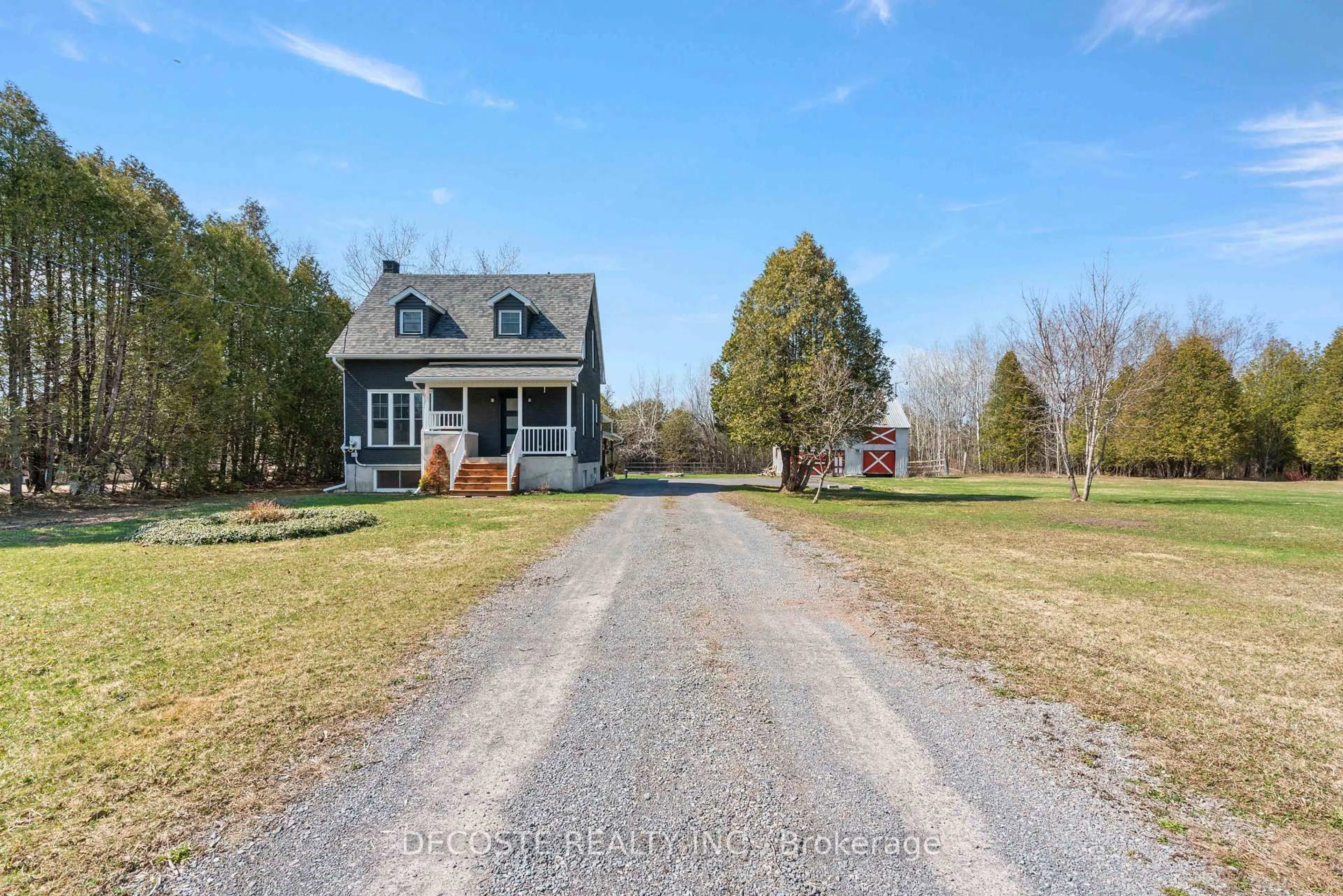 A pic from outside/outdoor area/front of a property/back of a property/a pic from drone, street for 20455 Concession  9 Rd, South Glengarry Ontario K0C 1A0