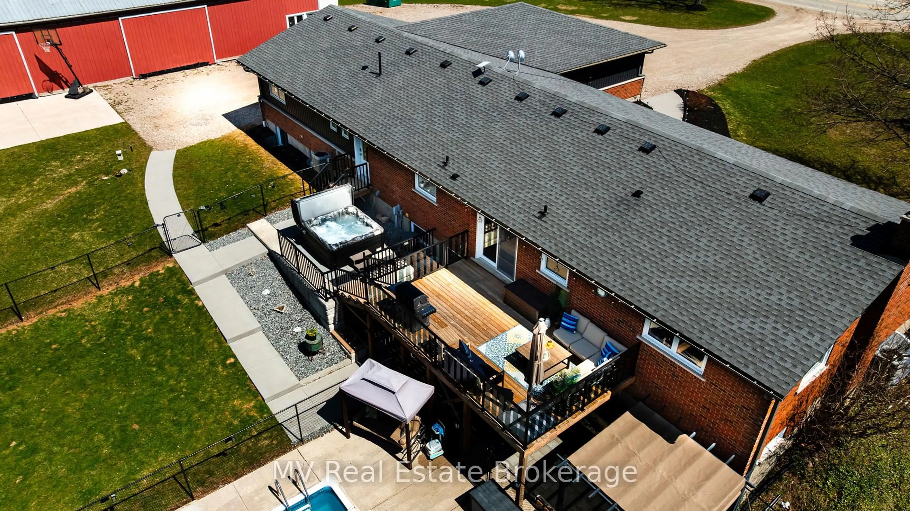 A pic from outside/outdoor area/front of a property/back of a property/a pic from drone, unknown for 8378 Wellington Road 22 N/A, Centre Wellington Ontario N0B 2K0