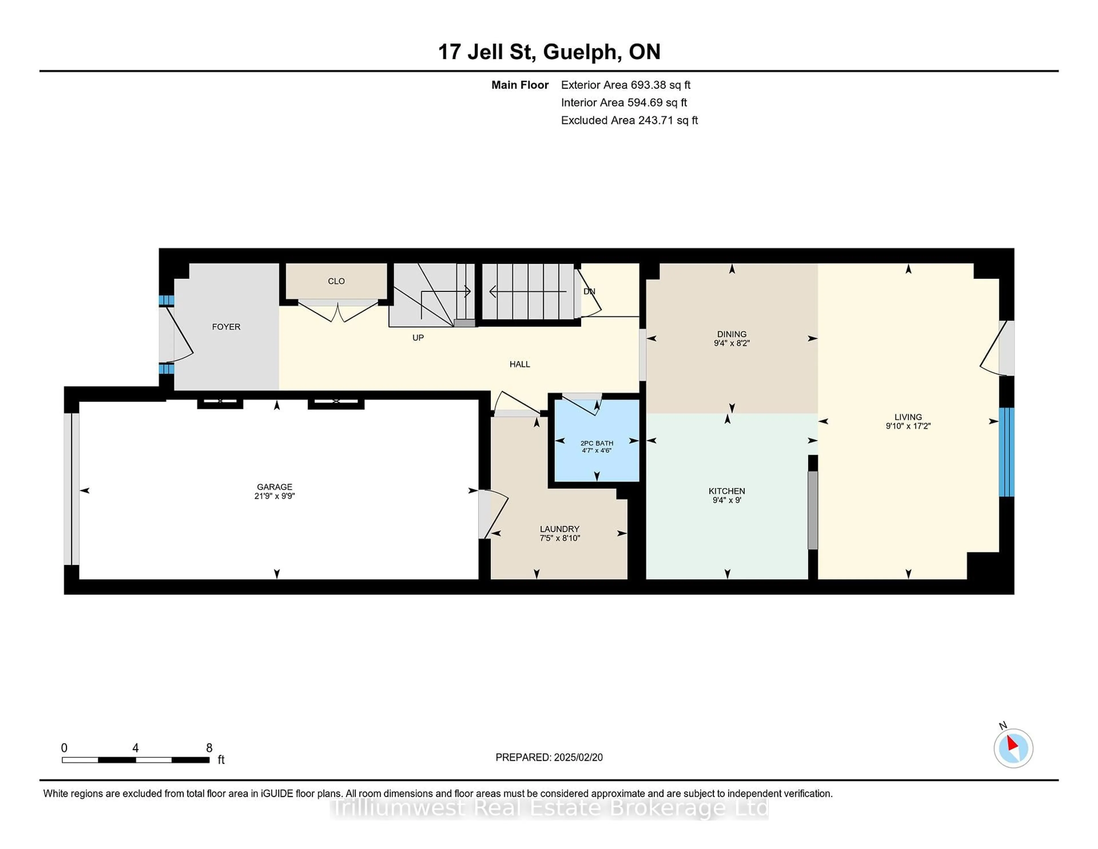 Floor plan for 17 Jell St, Guelph Ontario N1L 0R4