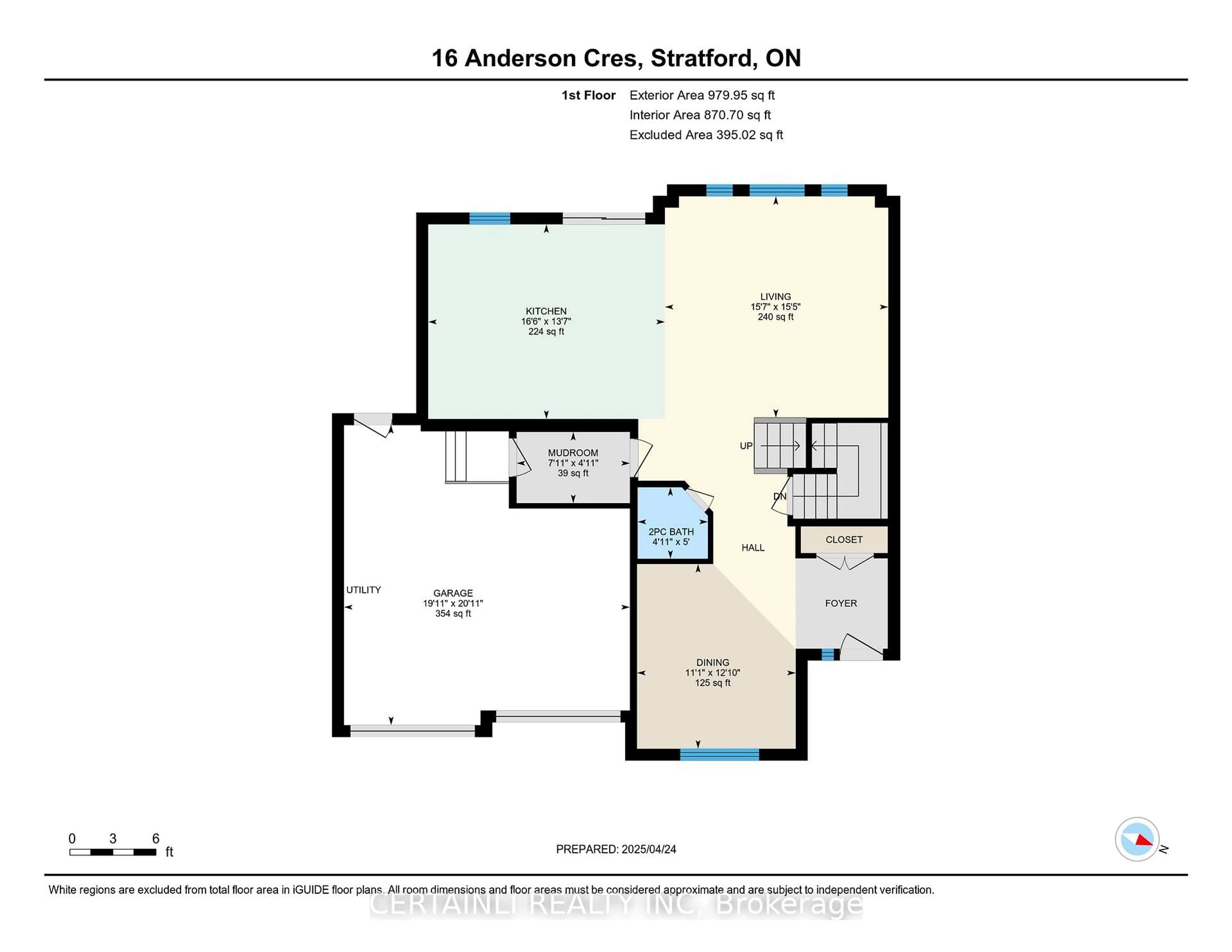 Floor plan for 16 Anderson Cres, Stratford Ontario N5A 3S5