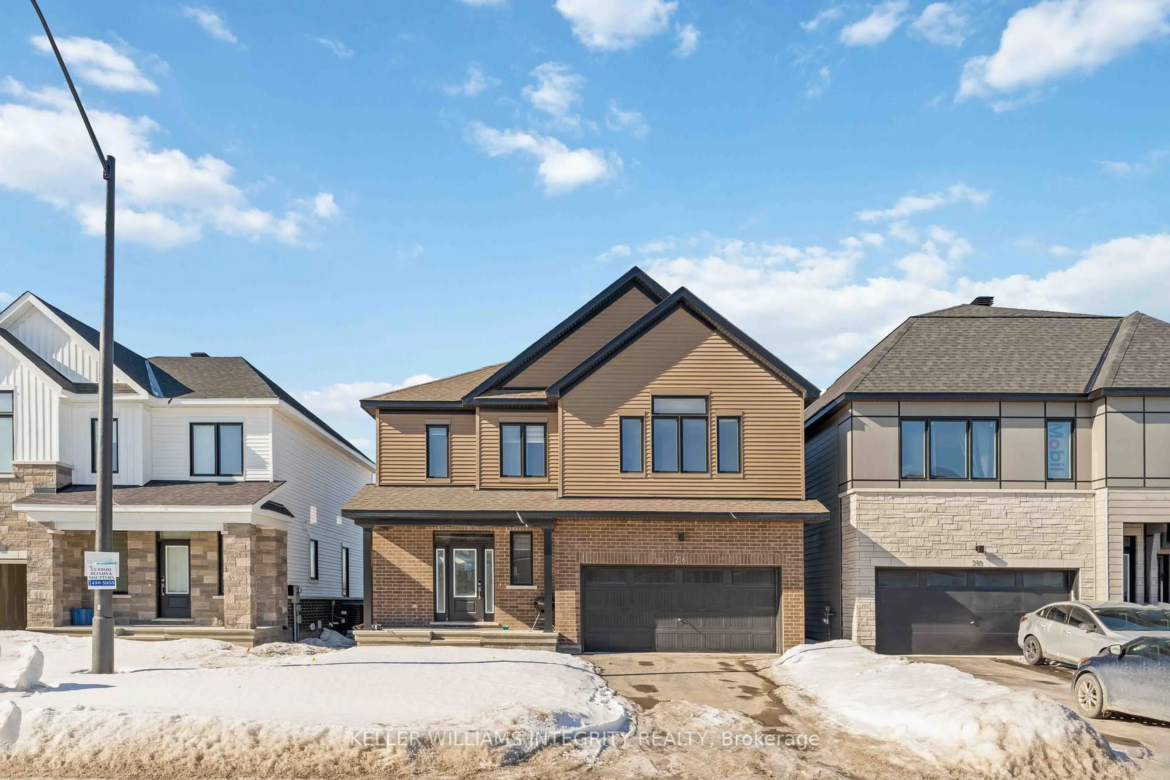 Home with brick exterior material, street for 216 Conservancy Dr, Ottawa Ontario K2J 7M5
