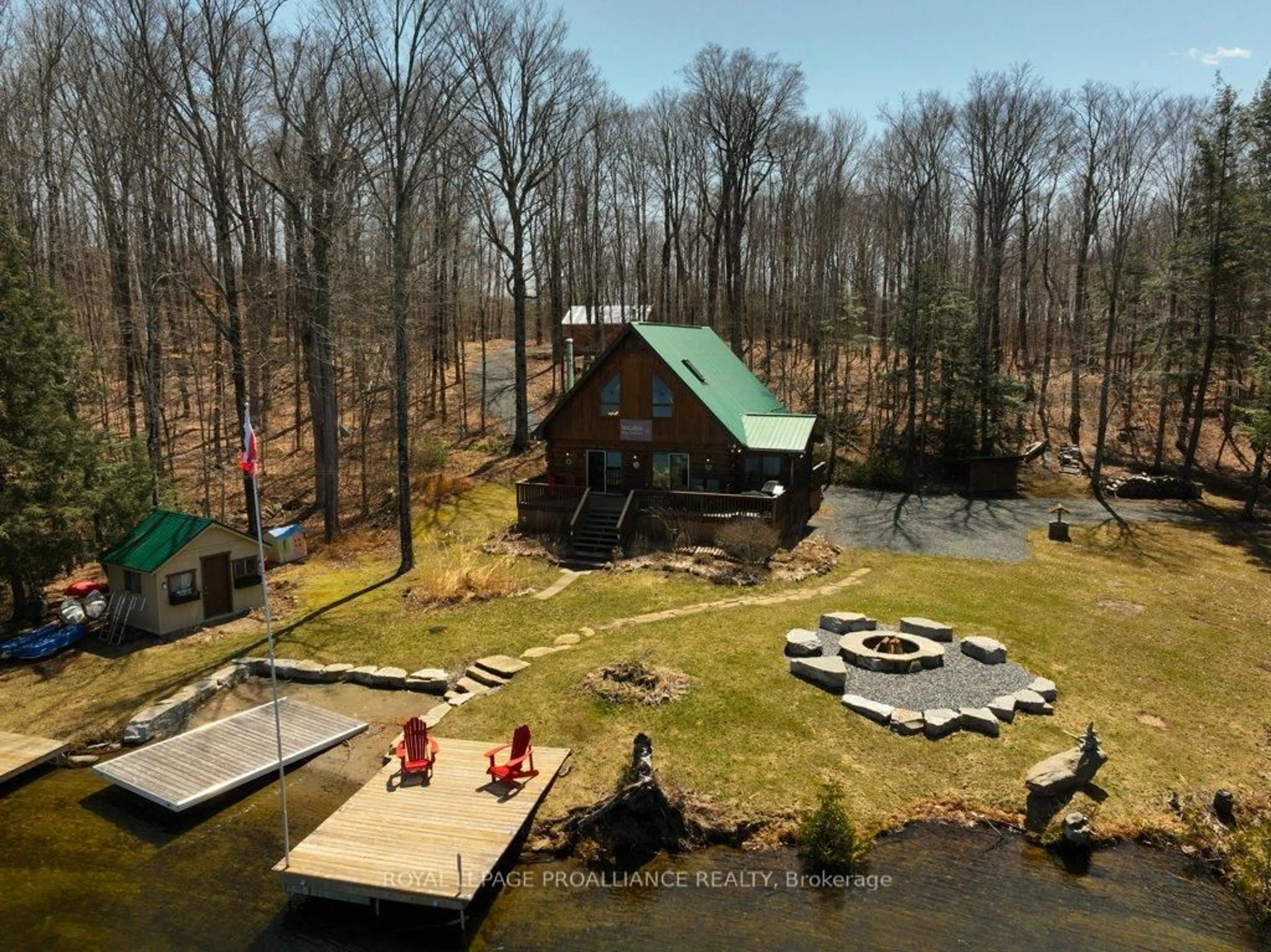 A pic from outside/outdoor area/front of a property/back of a property/a pic from drone, unknown for 2656 Smith Rd, Ardoch Ontario K0H 1C0