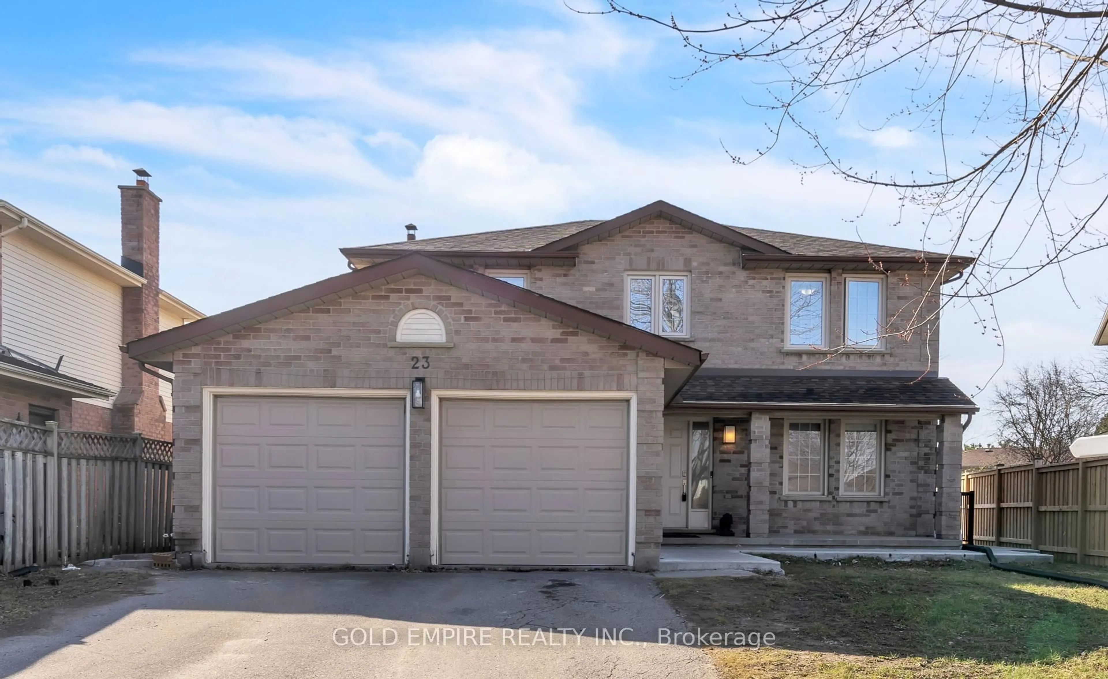 Home with brick exterior material, street for 23 Fairchild Crt, London South Ontario N6E 3E3
