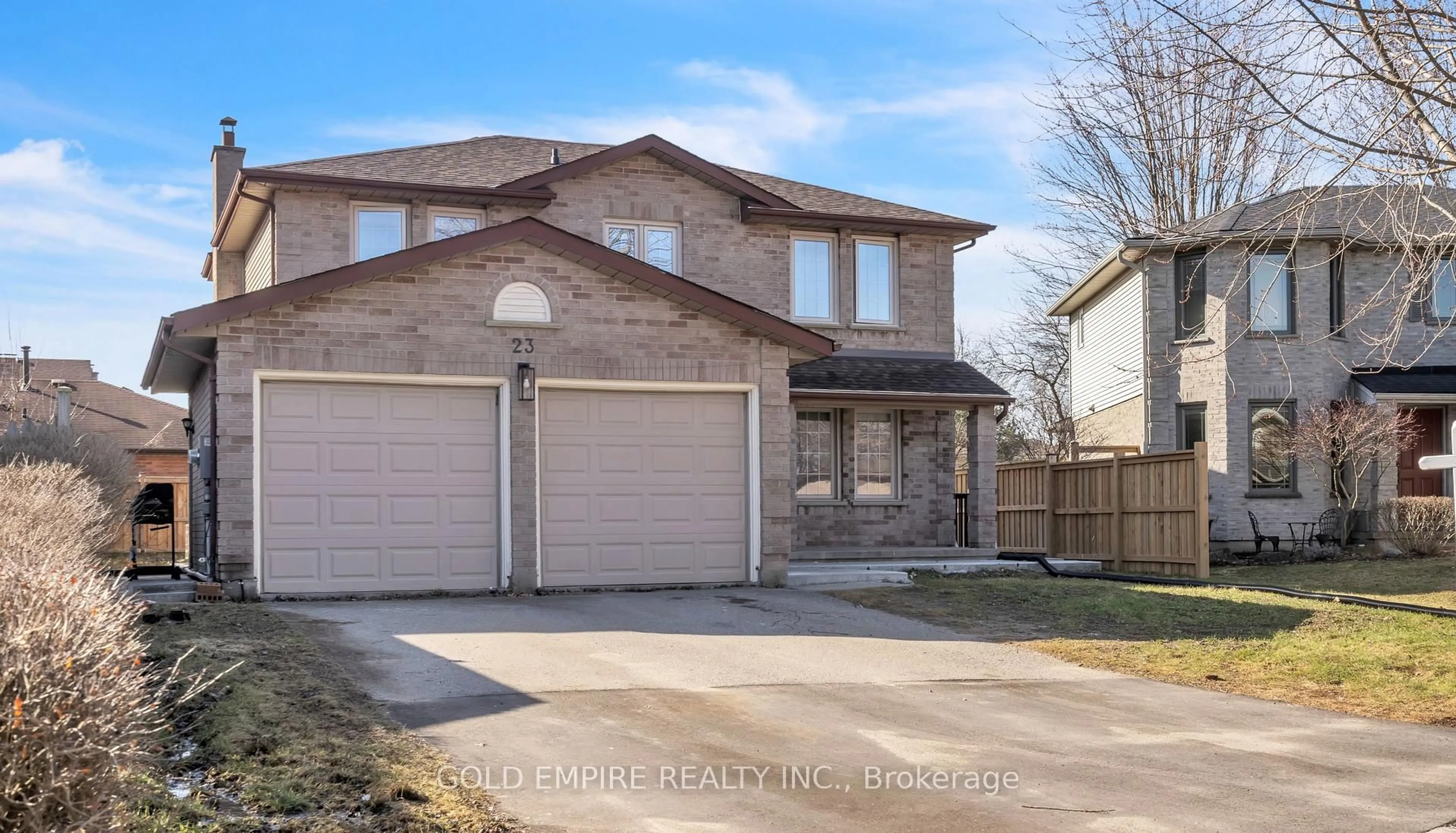 Home with brick exterior material, street for 23 Fairchild Crt, London South Ontario N6E 3E3