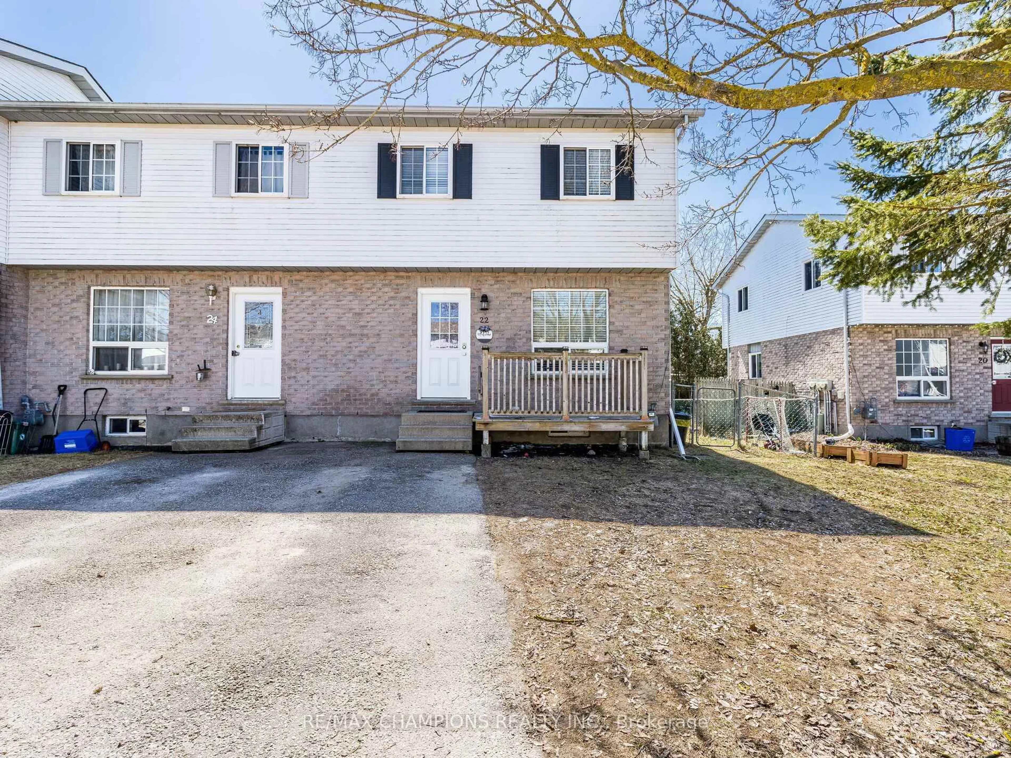 A pic from outside/outdoor area/front of a property/back of a property/a pic from drone, street for 22 Farrell Lane, Wellington North Ontario N0G 1A0