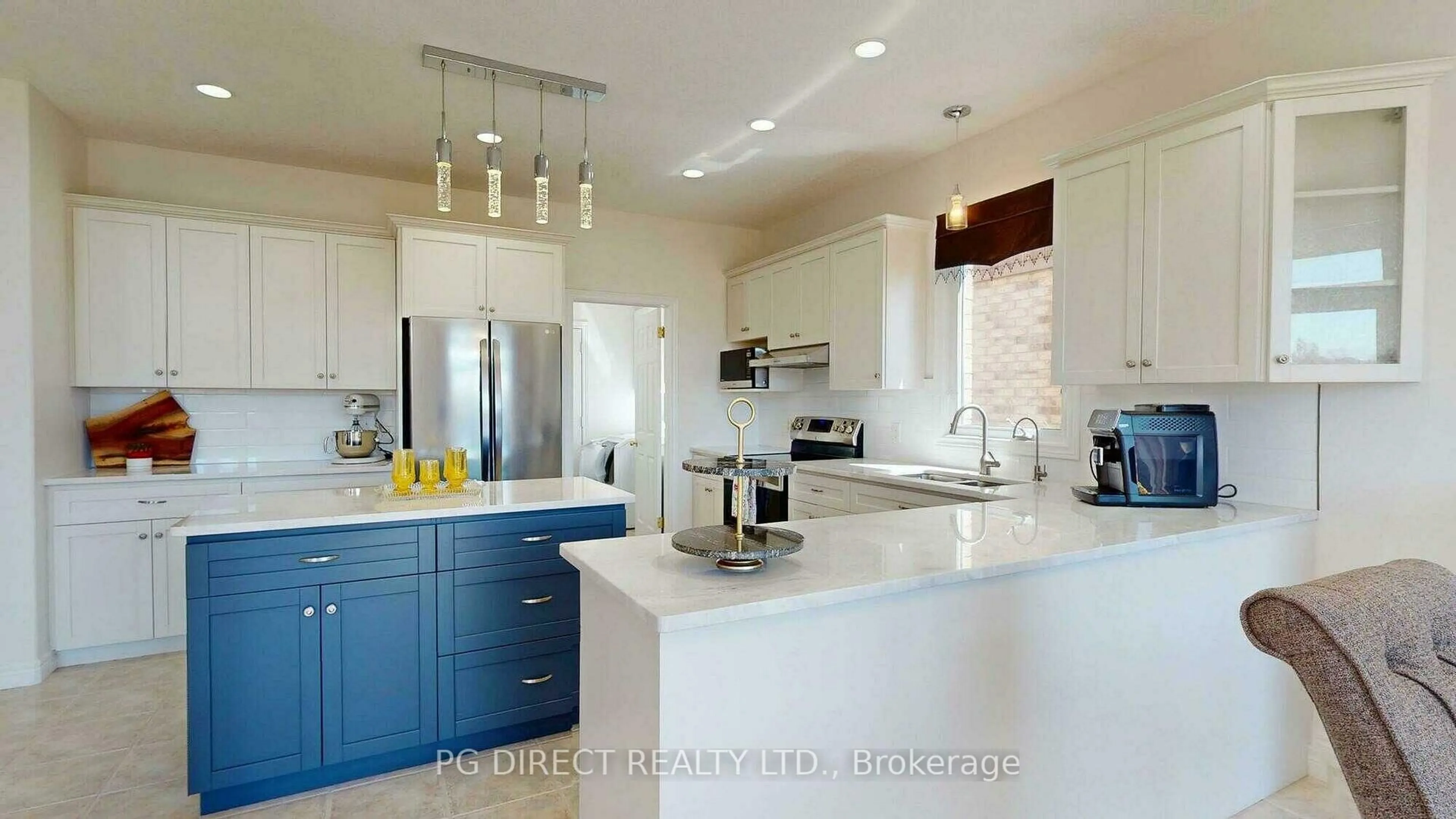 Contemporary kitchen, ceramic/tile floor for 242 Hawkswood Dr, Kitchener Ontario N2K 4J2