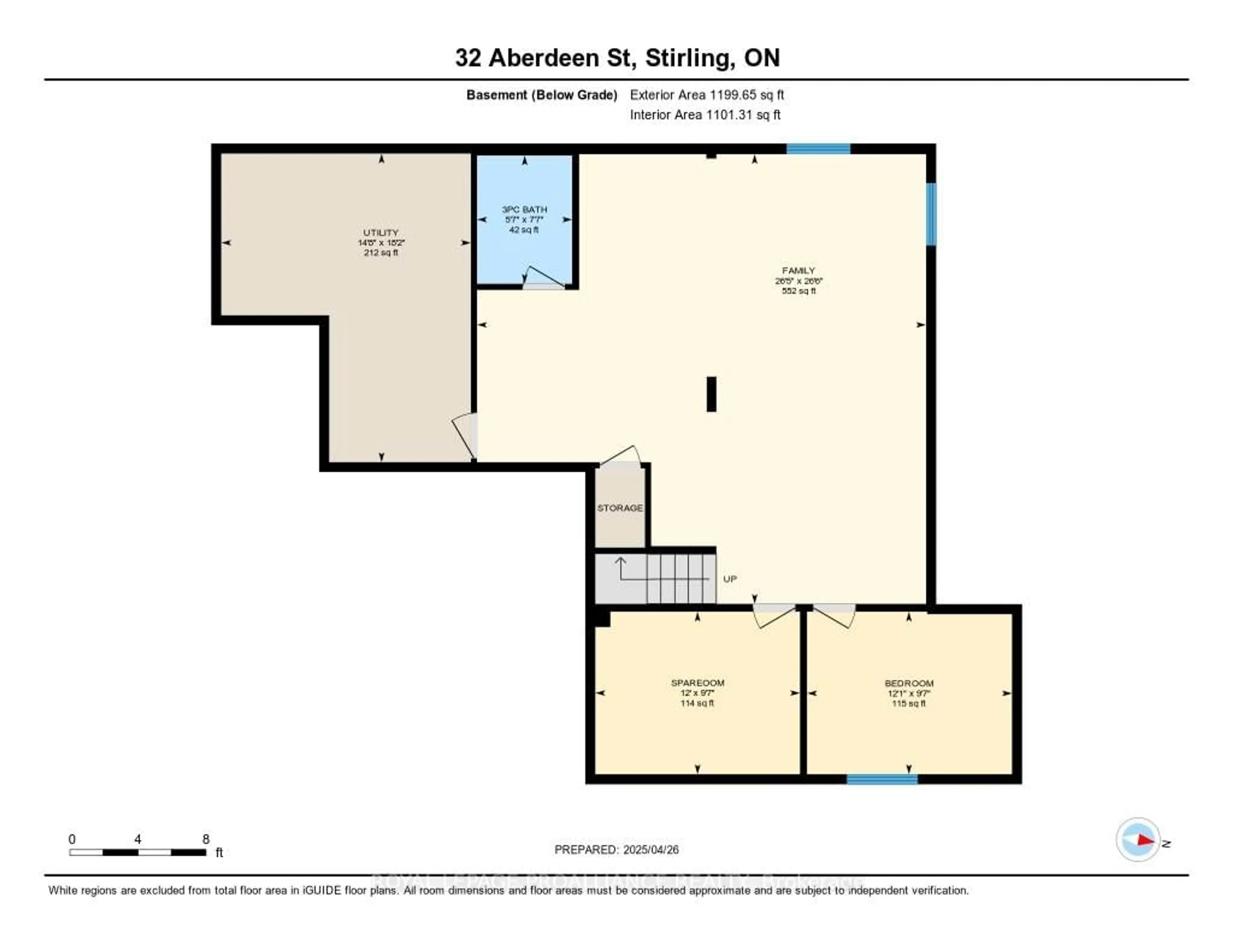 Floor plan for 32 Aberdeen St, Stirling Ontario K0K 3E0