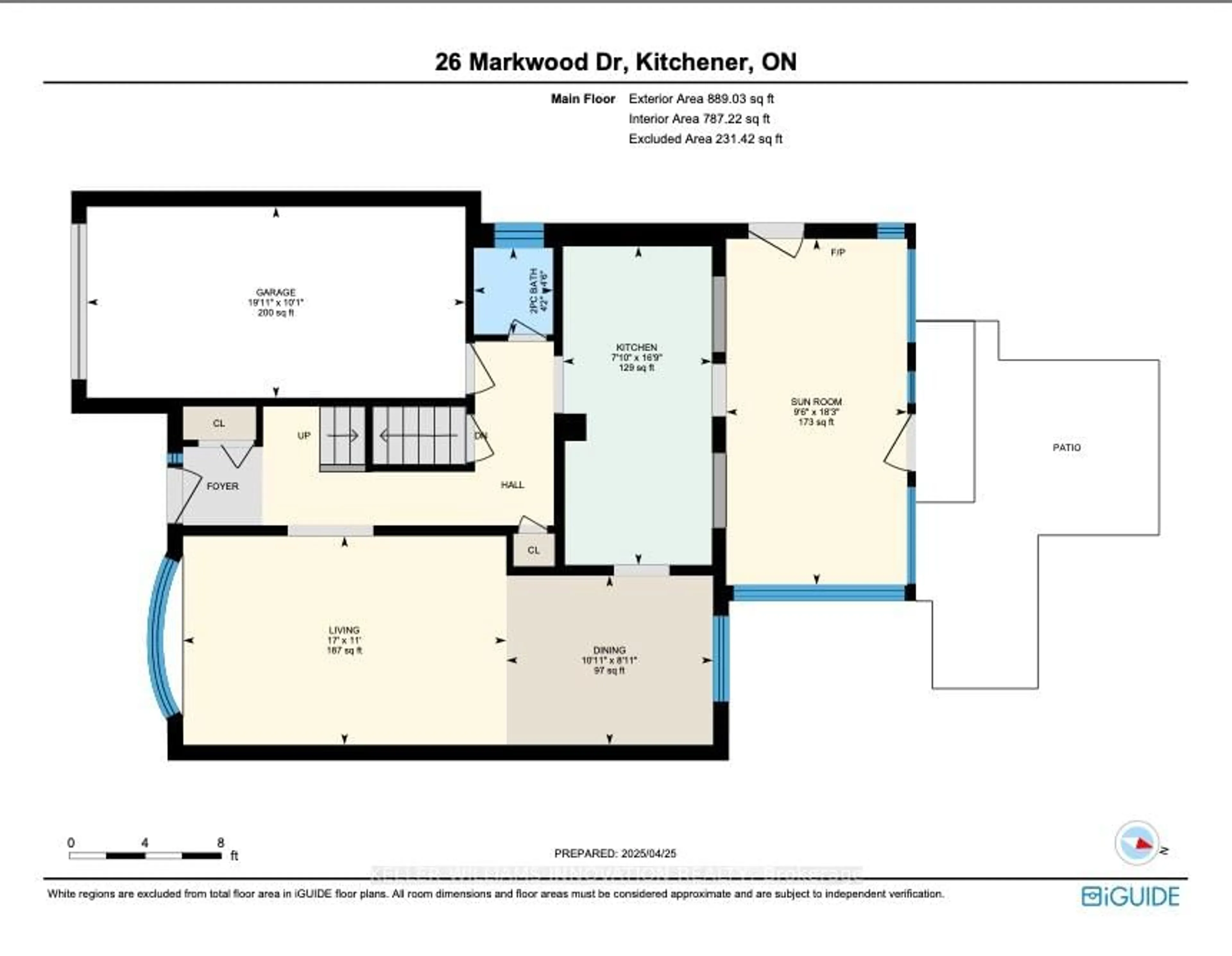 Floor plan for 26 Markwood Dr, Kitchener Ontario N2M 2H5