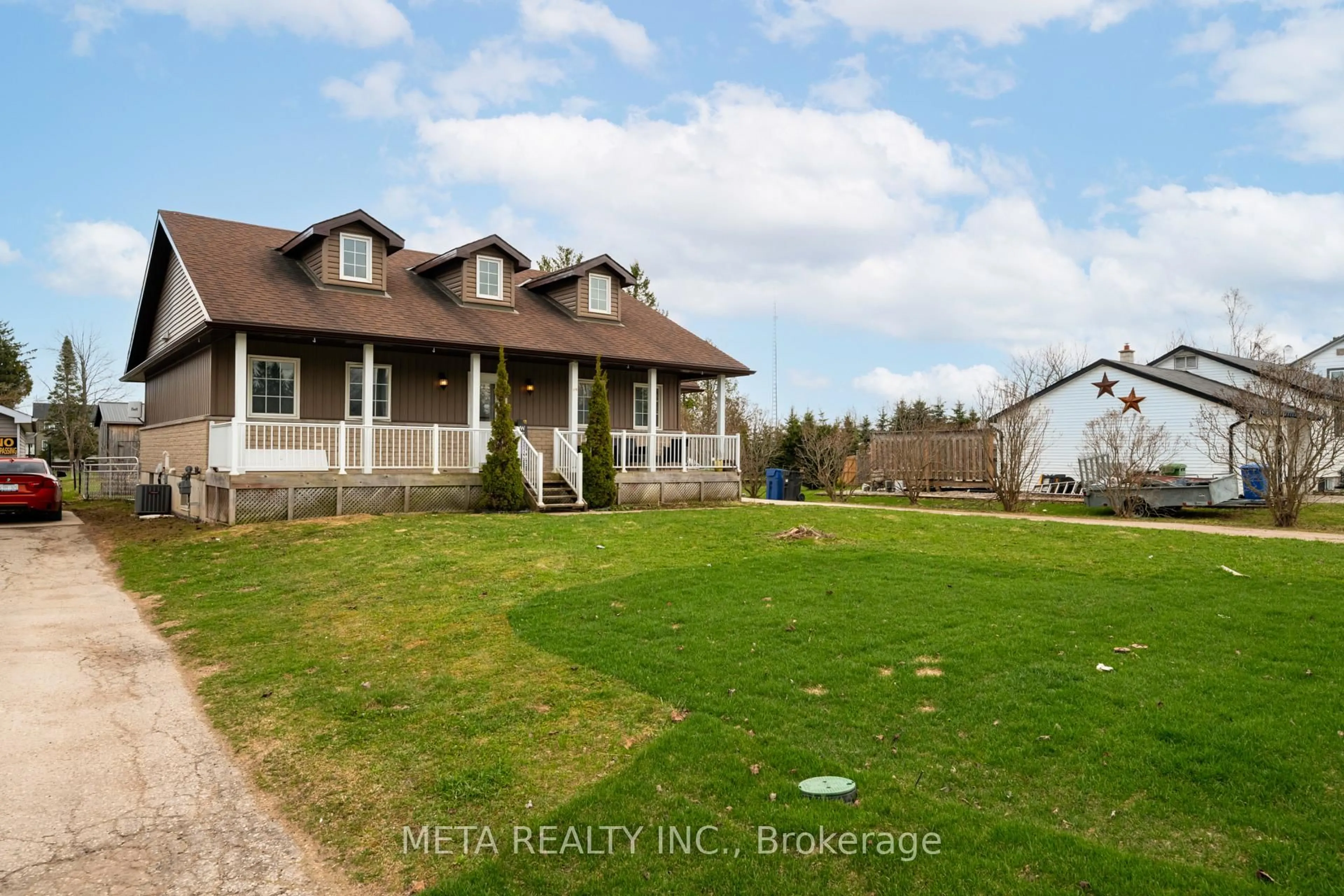 A pic from outside/outdoor area/front of a property/back of a property/a pic from drone, water/lake/river/ocean view for 176 Victoria St, Southgate Ontario N0C 1B0
