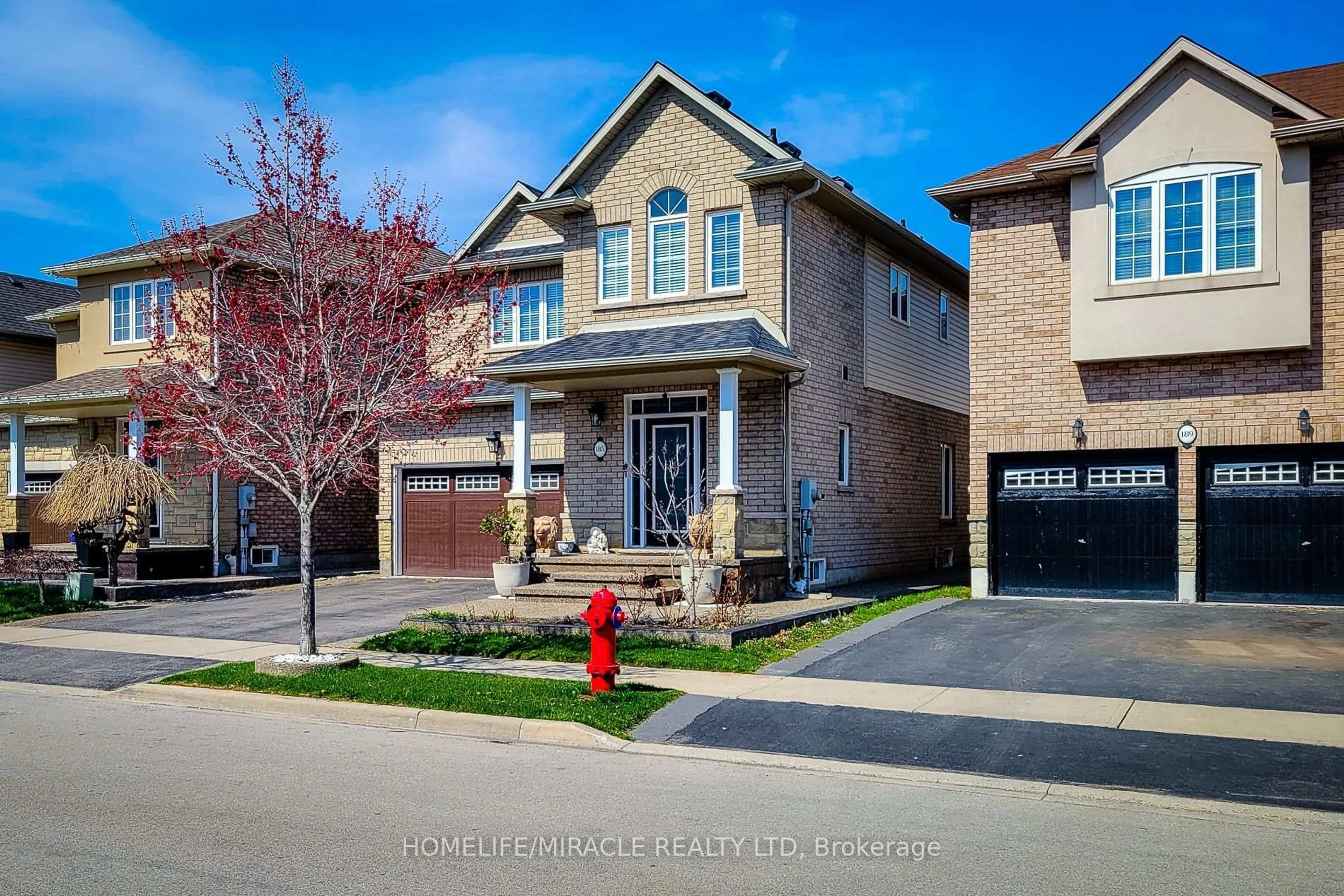 Home with brick exterior material, street for 185 Palacebeach Tr, Hamilton Ontario L8E 0C2