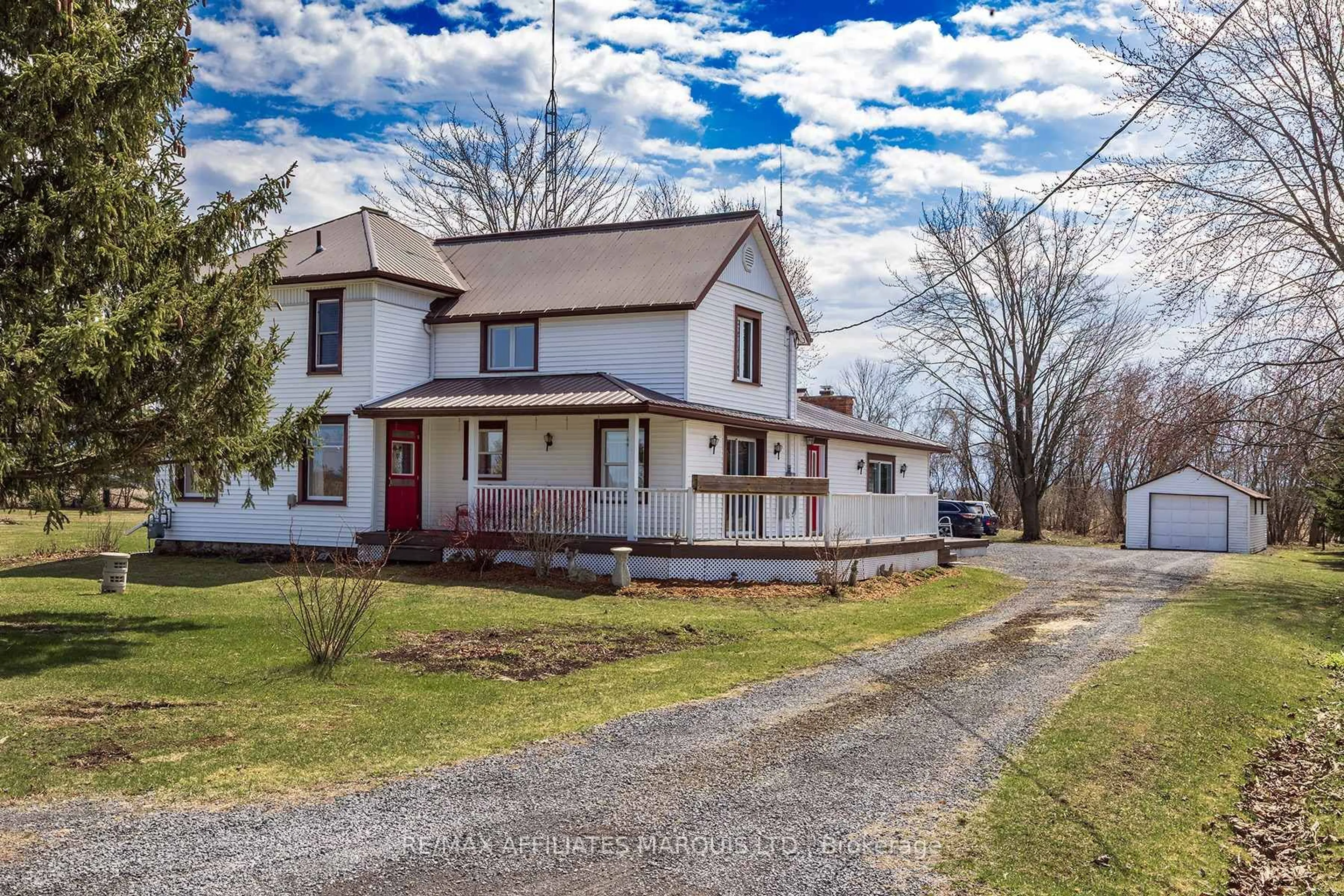 A pic from outside/outdoor area/front of a property/back of a property/a pic from drone, street for 10756 Cook Rd, South Dundas Ontario K0E 1C0