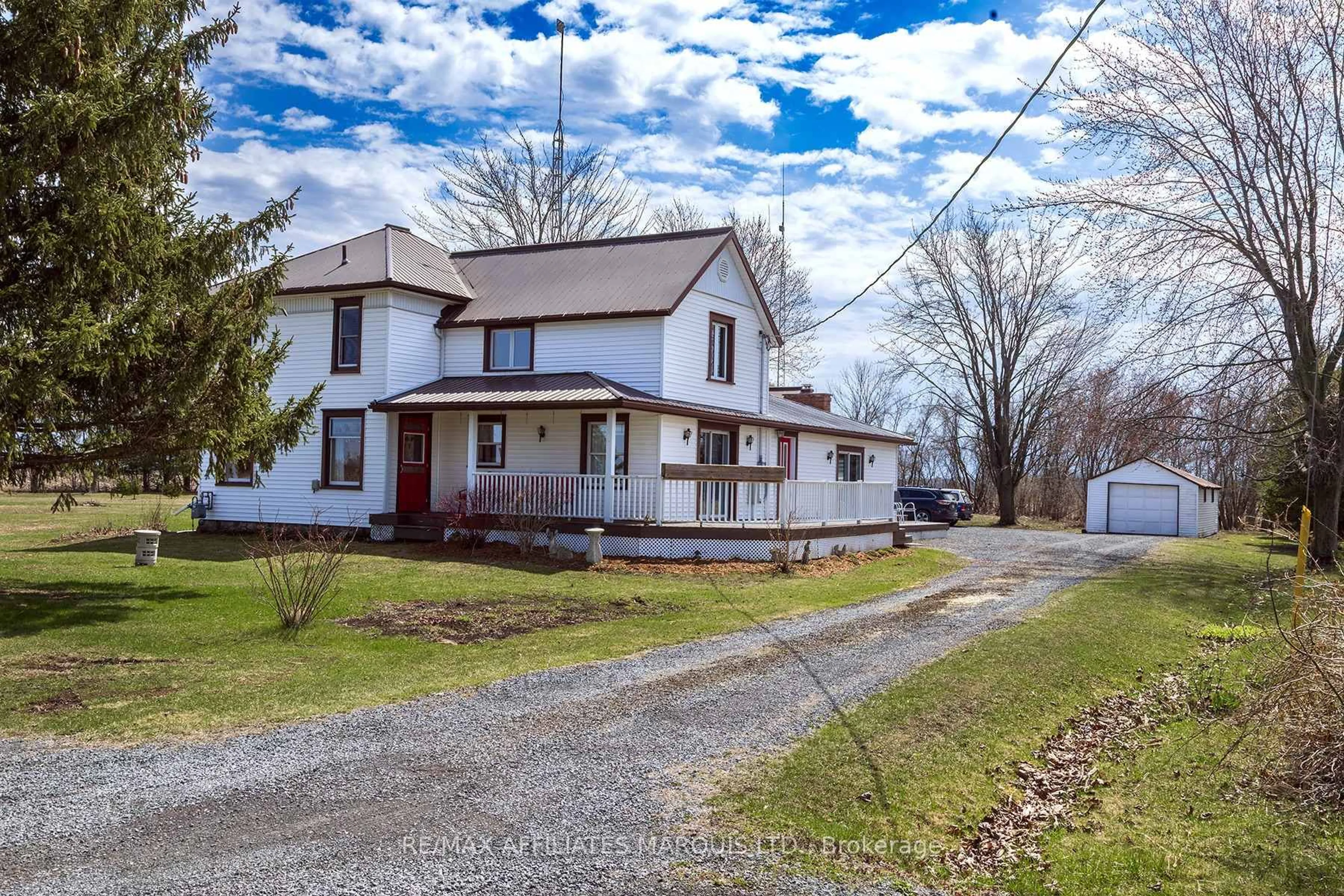 A pic from outside/outdoor area/front of a property/back of a property/a pic from drone, street for 10756 Cook Rd, South Dundas Ontario K0E 1C0