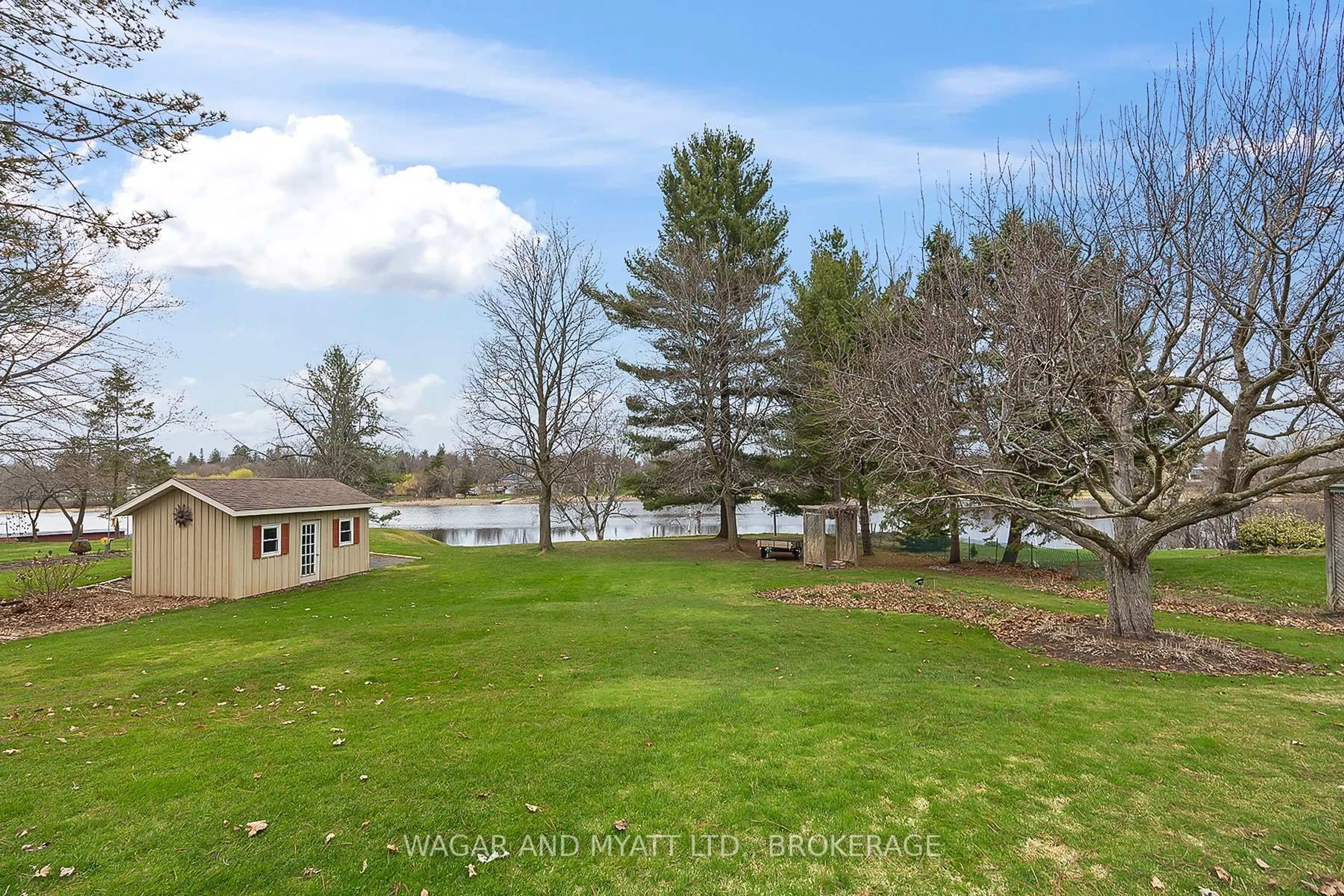 A pic from outside/outdoor area/front of a property/back of a property/a pic from drone, water/lake/river/ocean view for 99 River Rd, Greater Napanee Ontario K7R 3H3