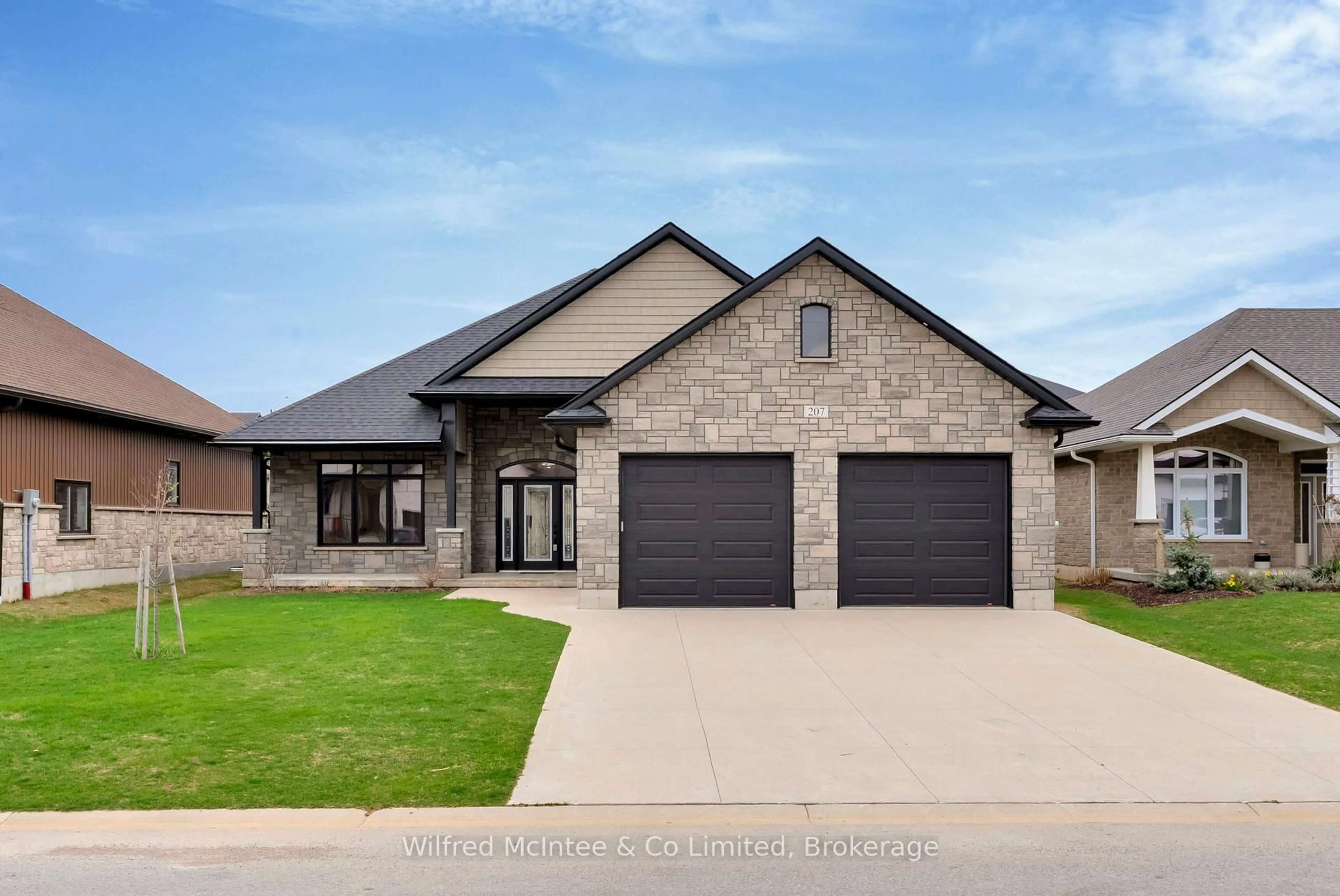 Home with brick exterior material, street for 207 Irishwood Lane, Brockton Ontario N0G 2V0