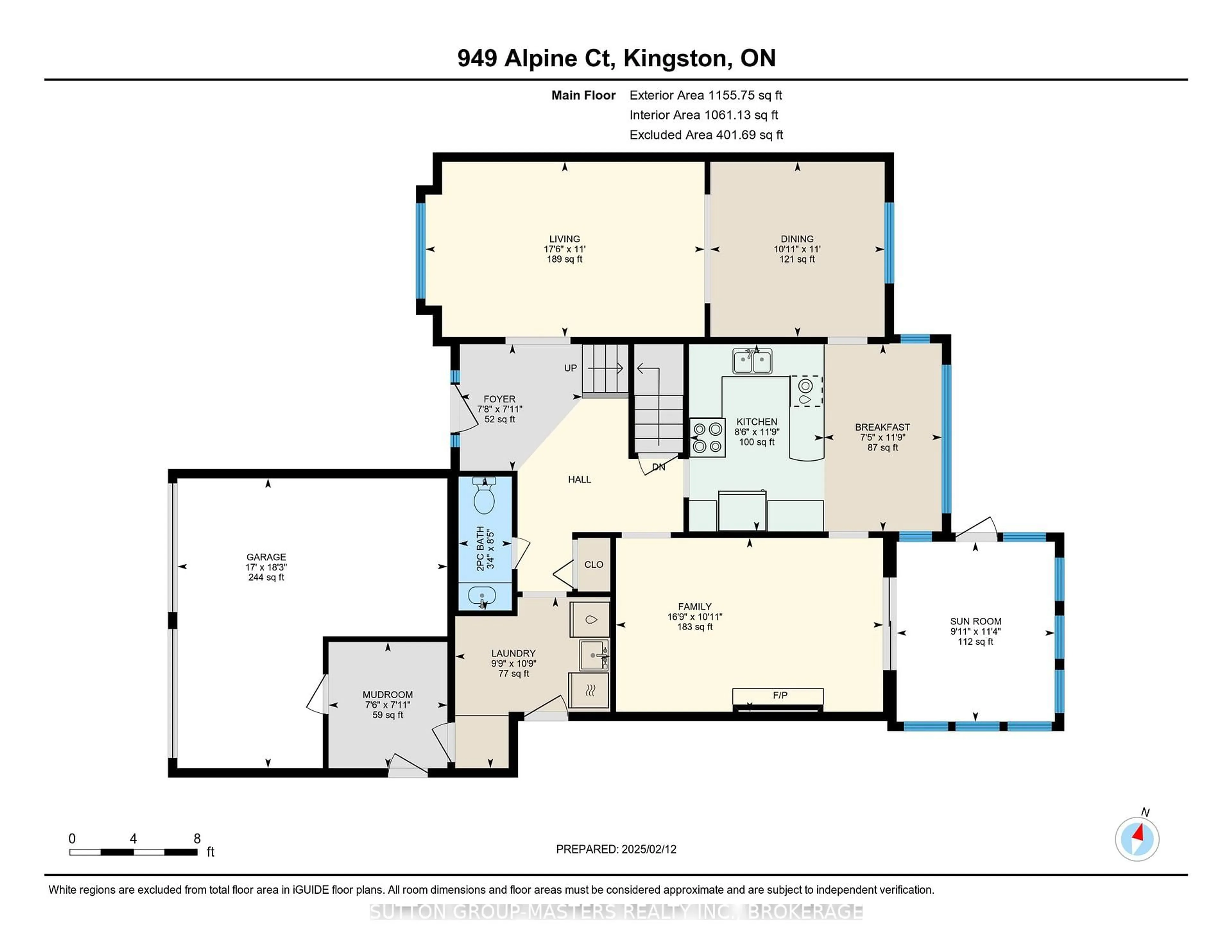 Floor plan for 949 Alpine Crt, Kingston Ontario K7P 1N8
