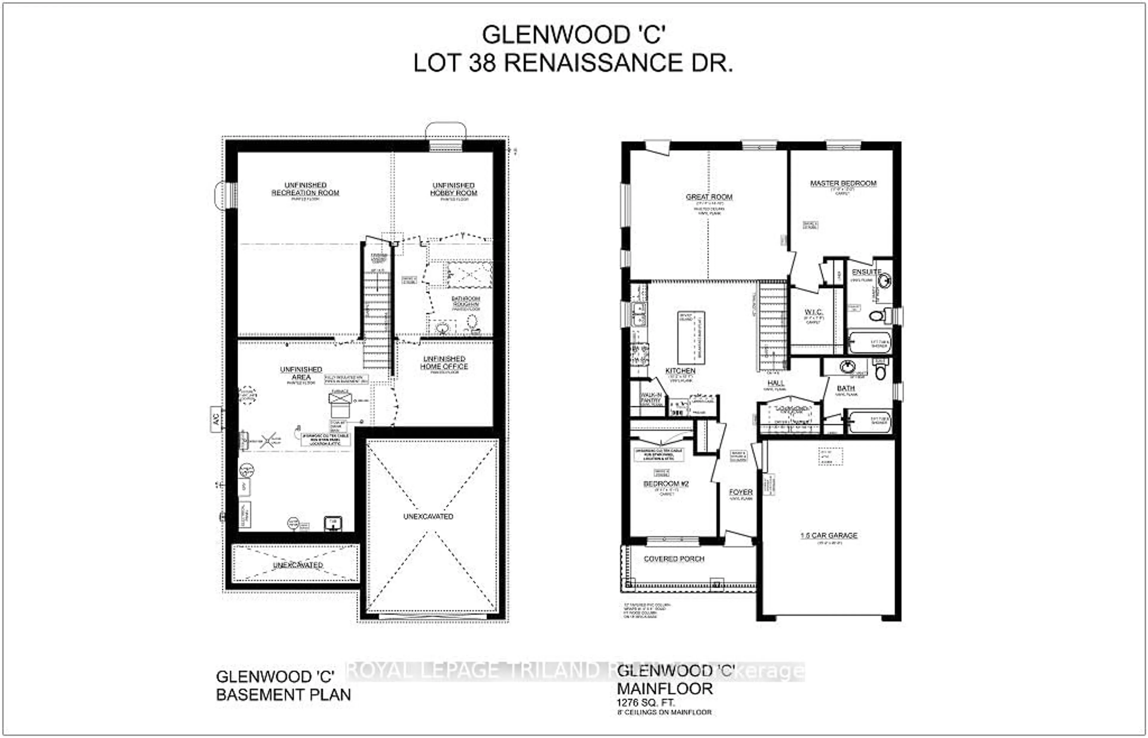 Floor plan for 168 RENAISSANCE Dr, St. Thomas Ontario N5R 0P1