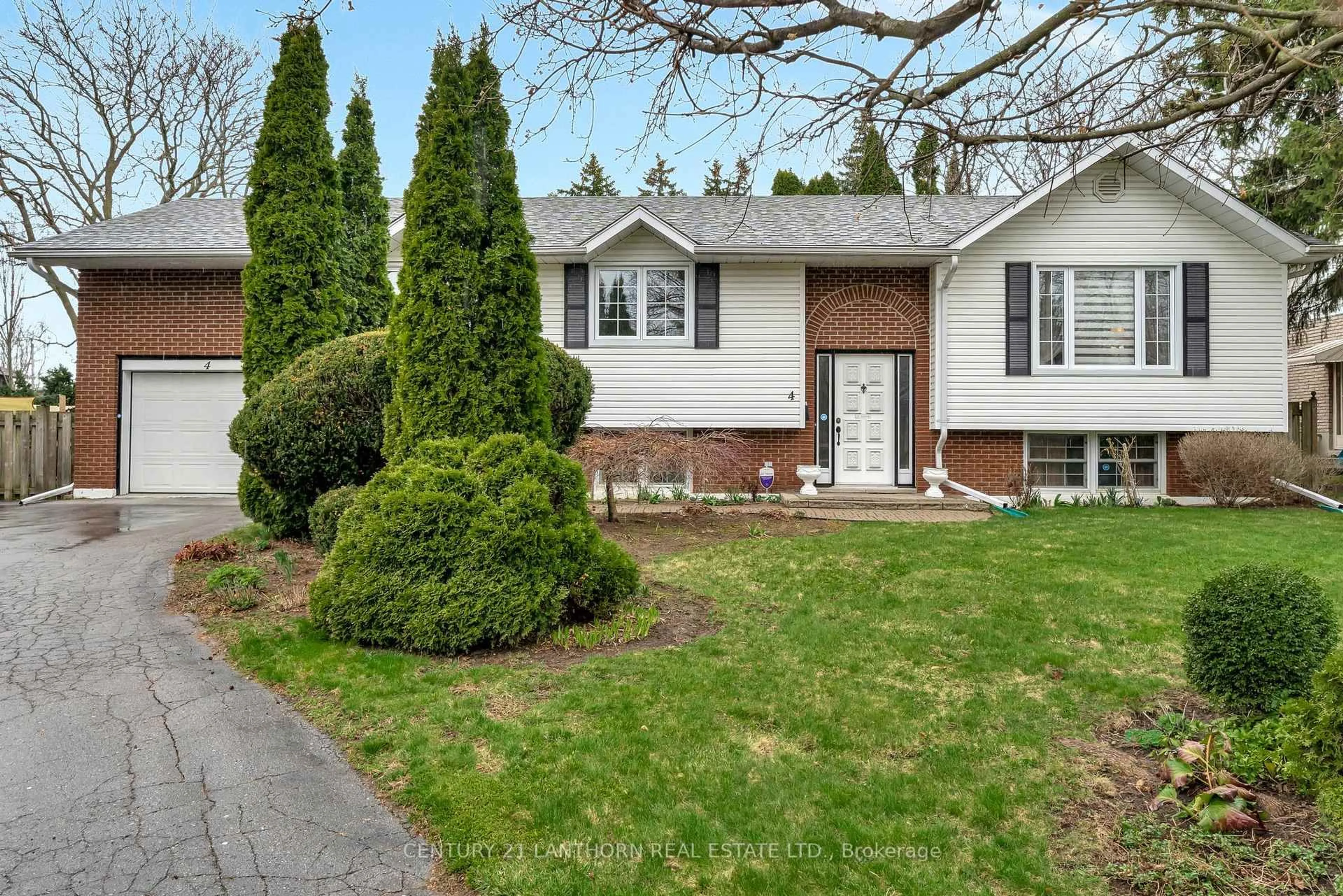 Home with brick exterior material, street for 4 Hope Cres, Belleville Ontario K8P 4S2