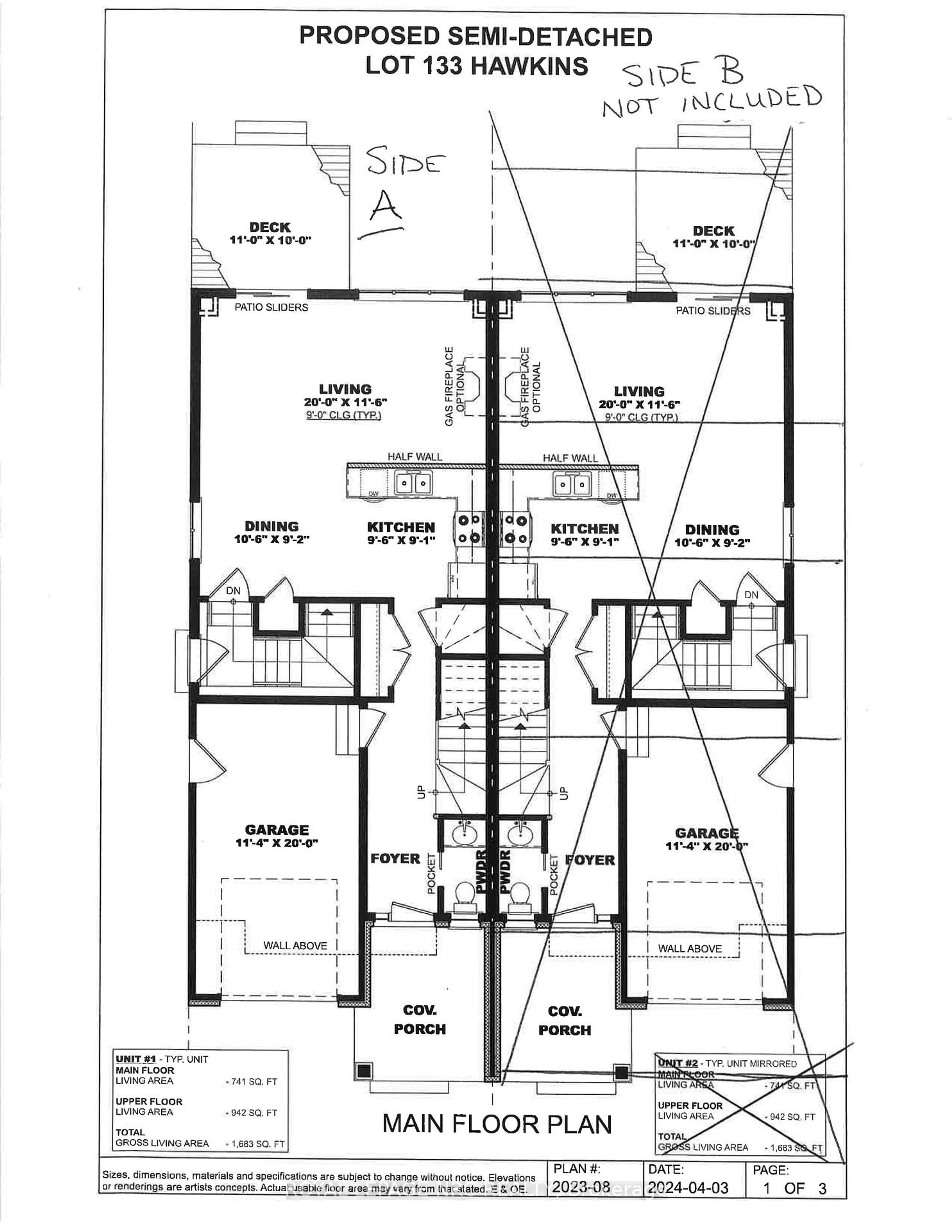 Floor plan for 6668 Hawkins St, Niagara Falls Ontario L2G 3B7