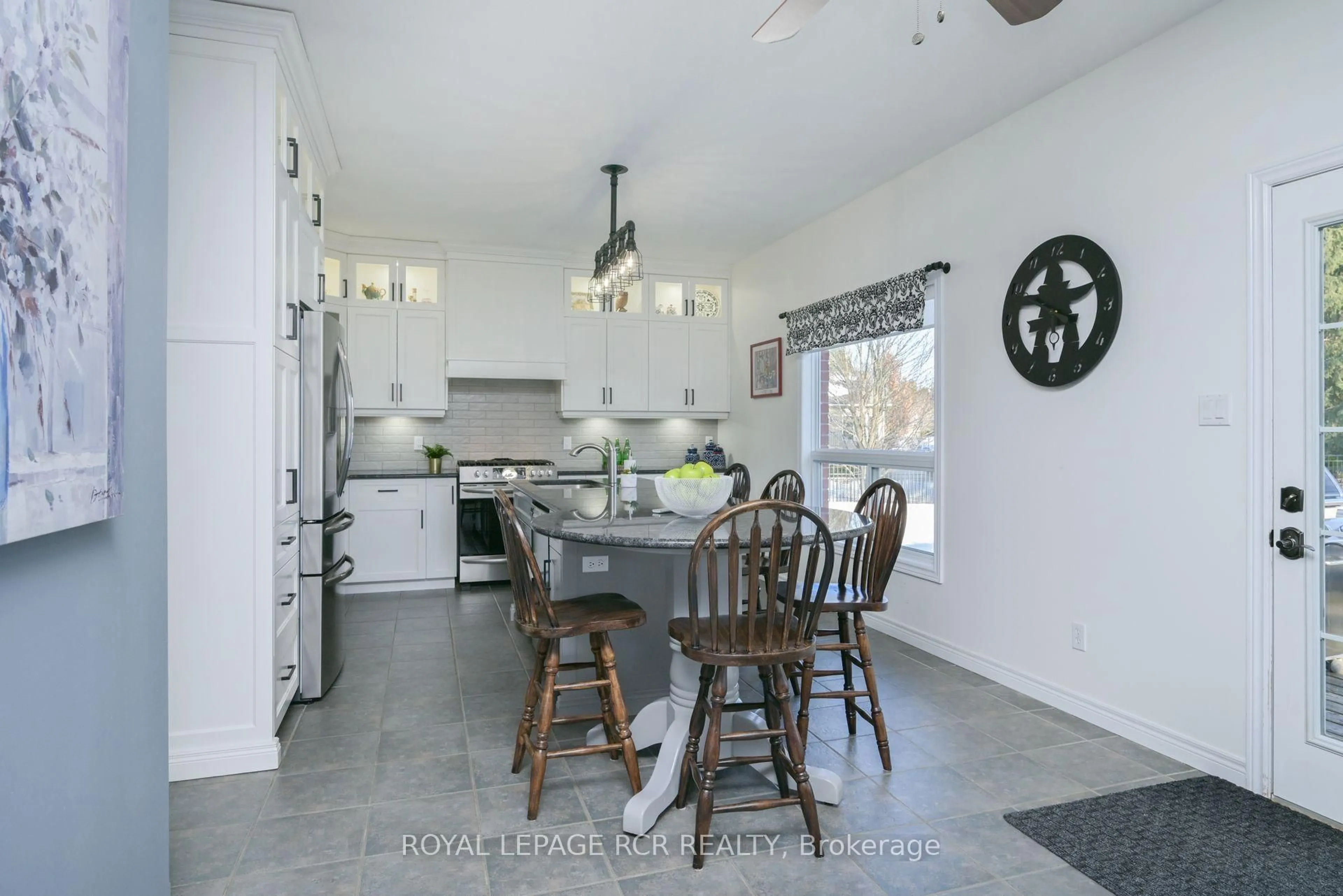 Open concept kitchen, ceramic/tile floor for 44 Rayburn Meadows N/A, East Garafraxa Ontario L9W 7E7