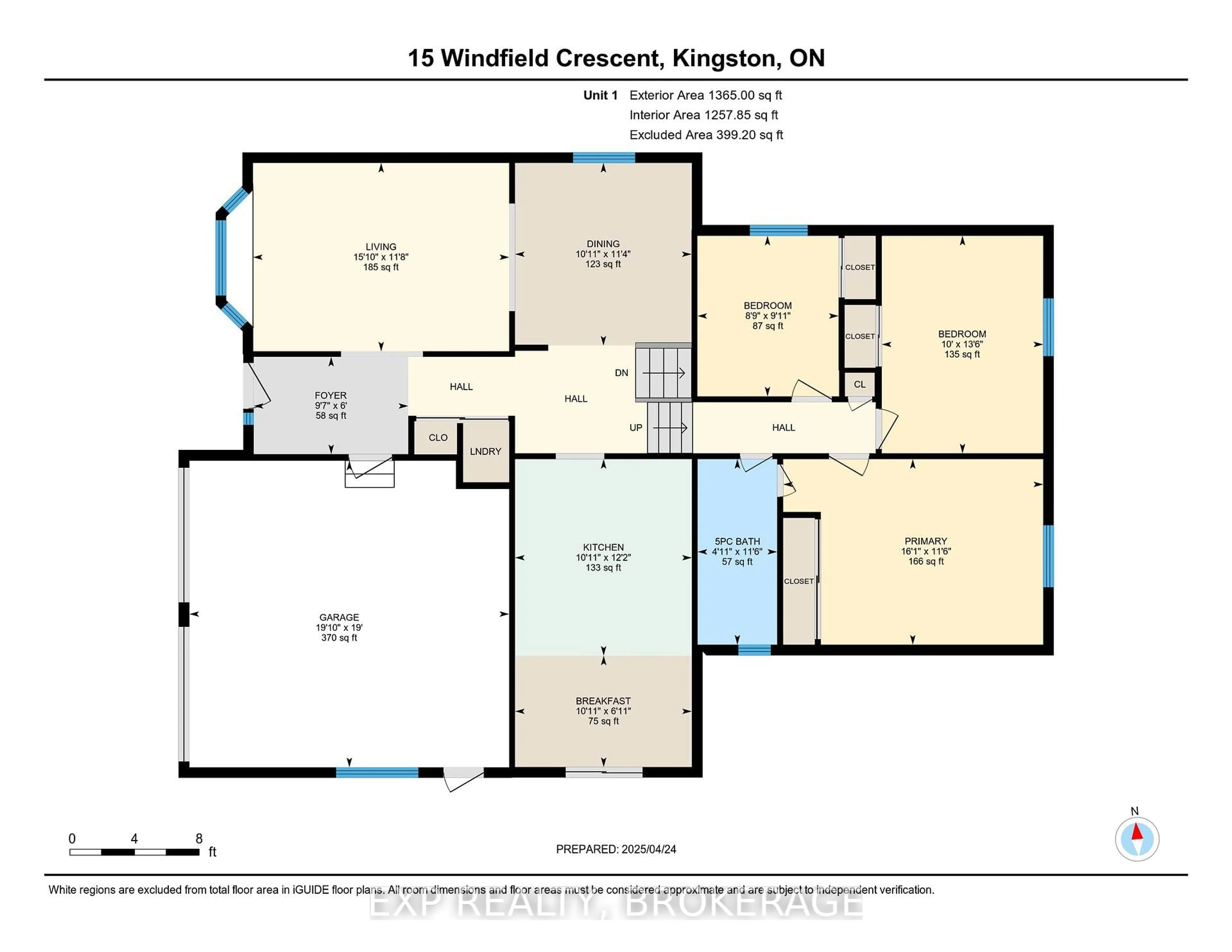 Floor plan for 15 WINDFIELD Cres, Kingston Ontario K7K 6G3