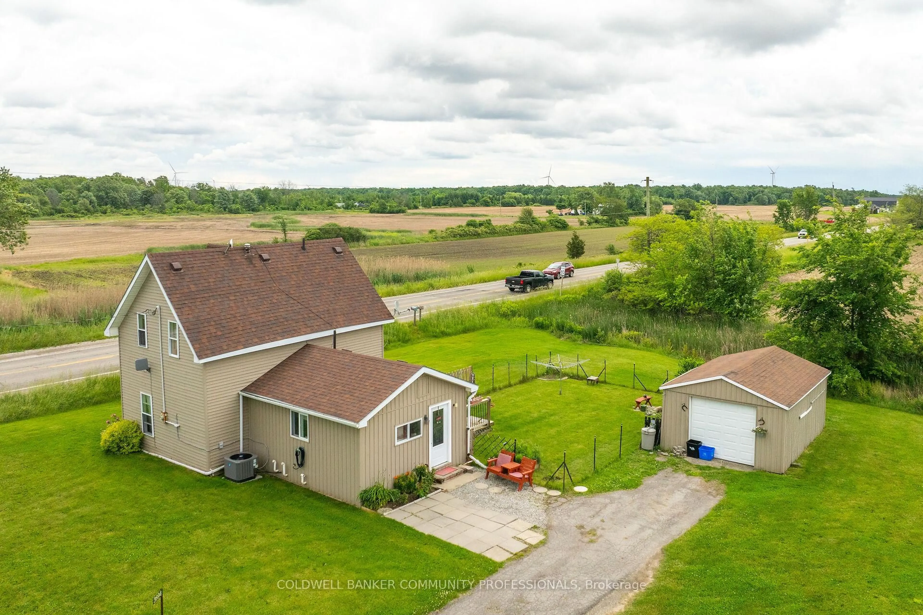 A pic from outside/outdoor area/front of a property/back of a property/a pic from drone, water/lake/river/ocean view for 3694 #3 HIGHWAY N/A, Haldimand Ontario N0A 1J0