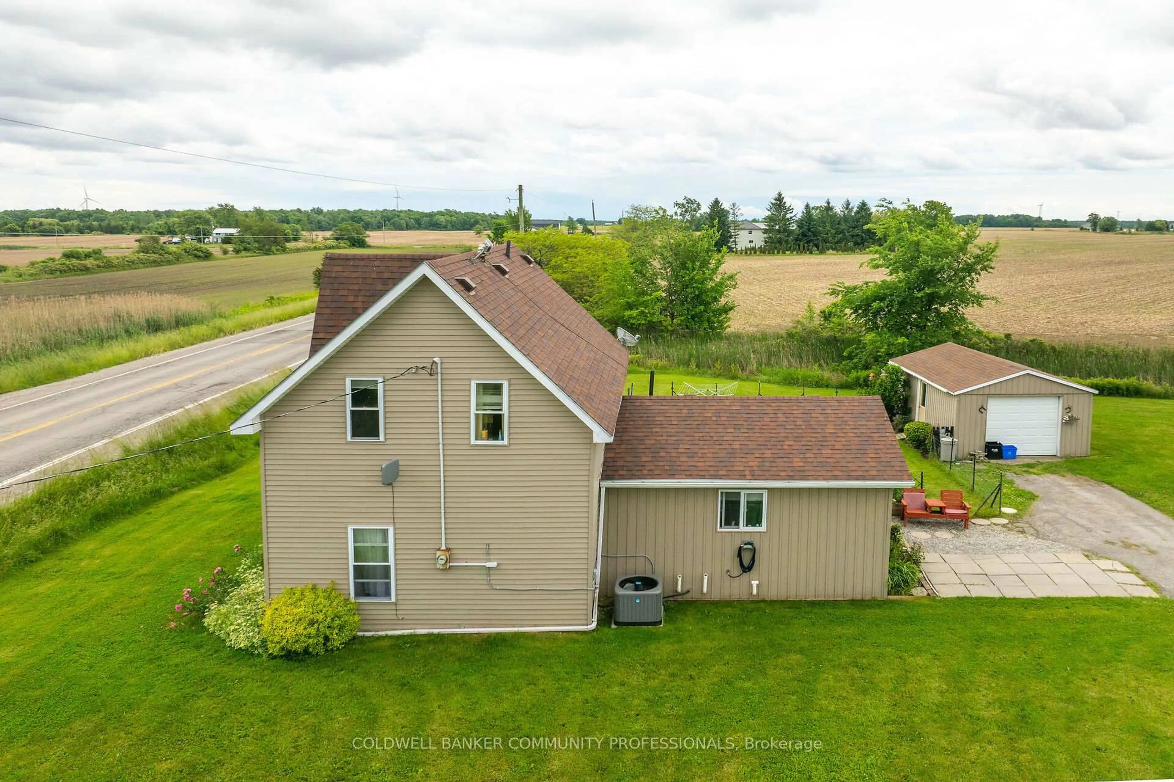 A pic from outside/outdoor area/front of a property/back of a property/a pic from drone, water/lake/river/ocean view for 3694 #3 HIGHWAY N/A, Haldimand Ontario N0A 1J0