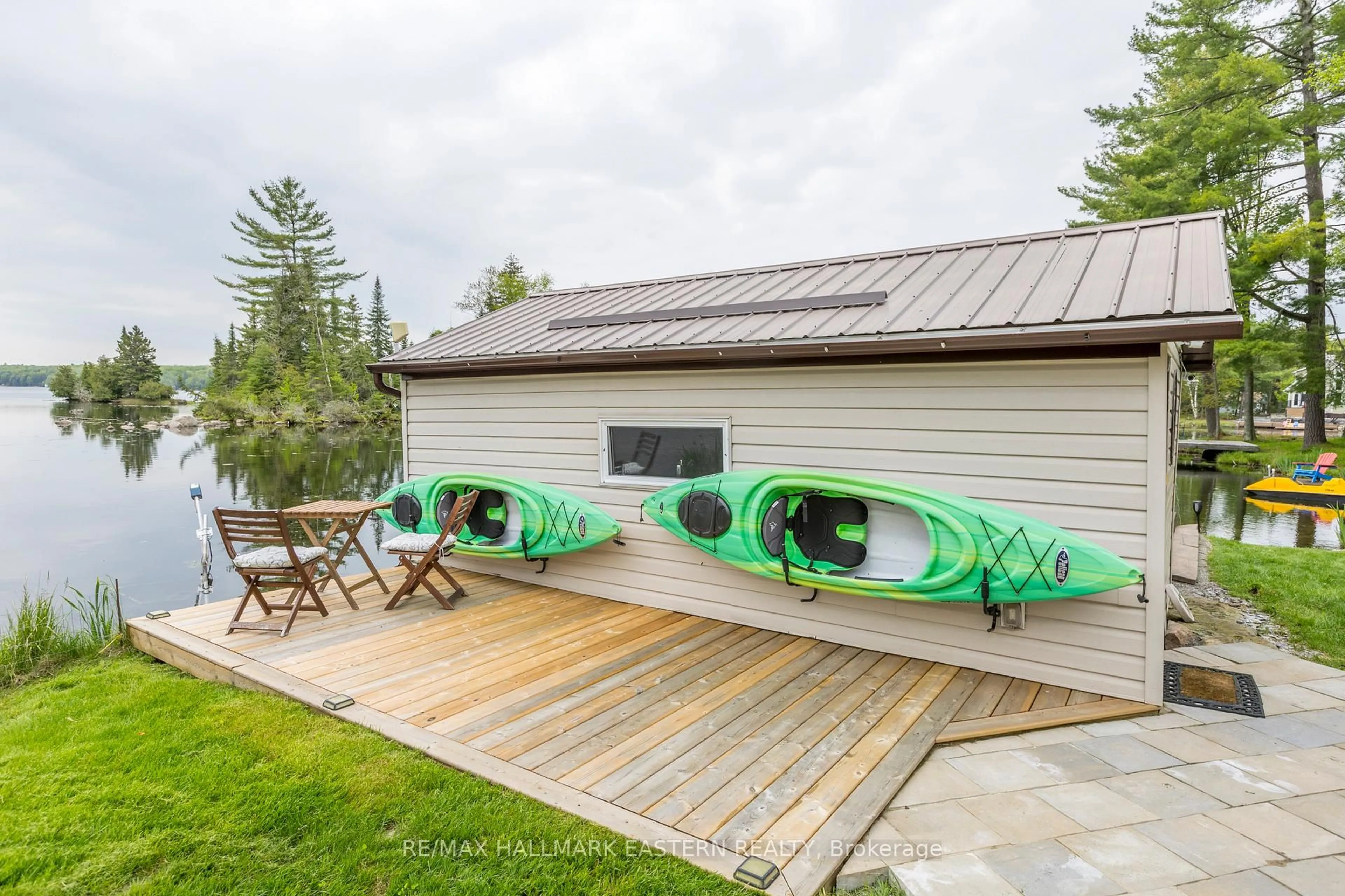 Patio, water/lake/river/ocean view for 2151 Little Chipmunk Rd, Douro-Dummer Ontario K0L 2H0