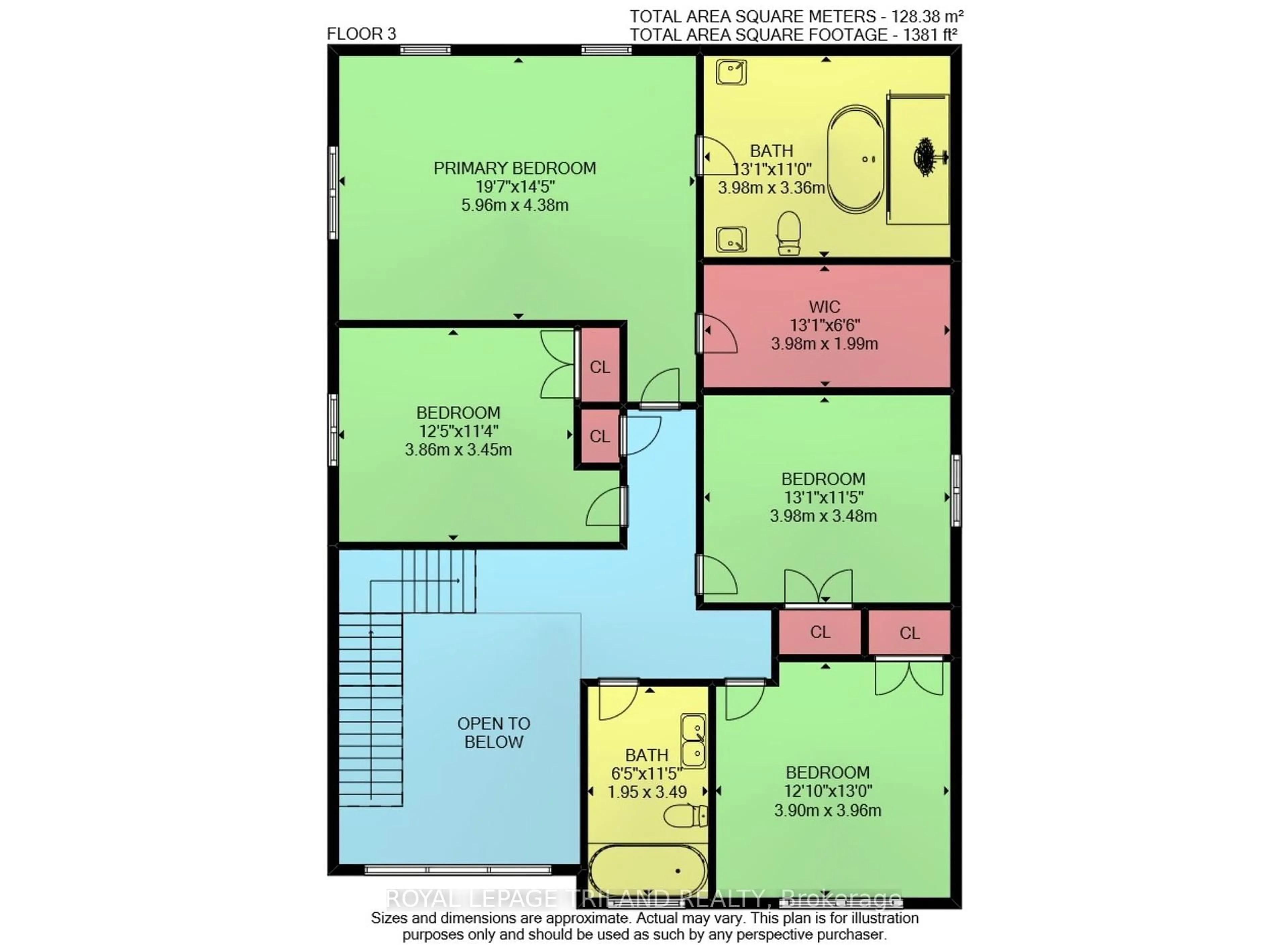 Floor plan for 2438 RED THORNE Cres, London Ontario N6P 0E7