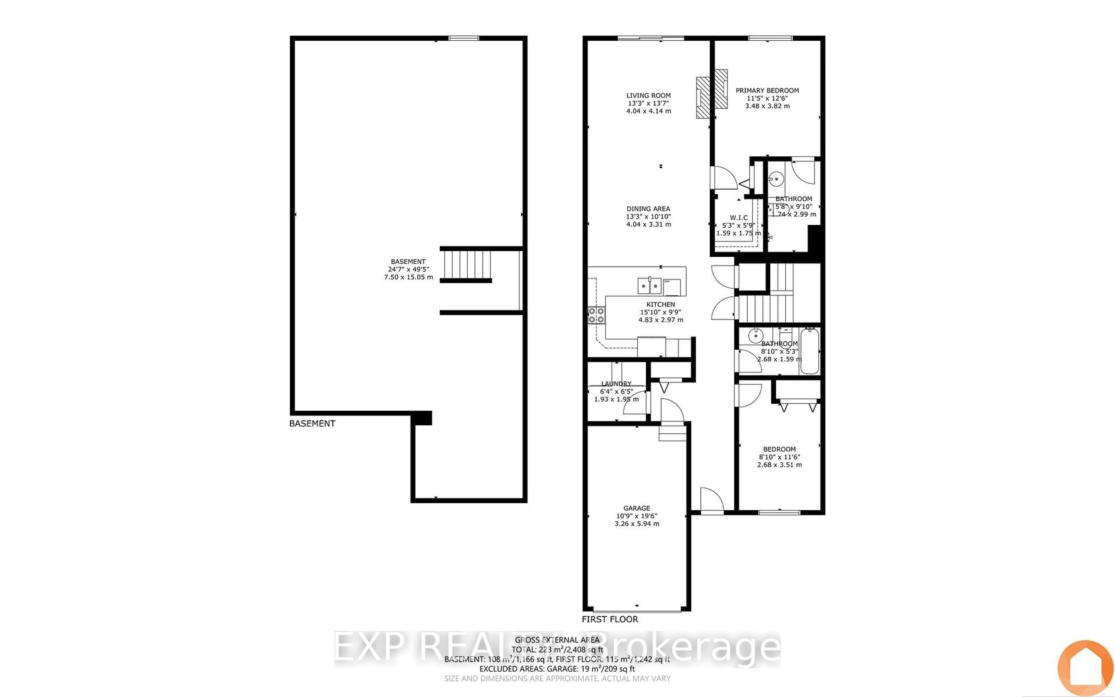 Floor plan for 110 Spruce Gdns, Belleville Ontario K8N 0B5