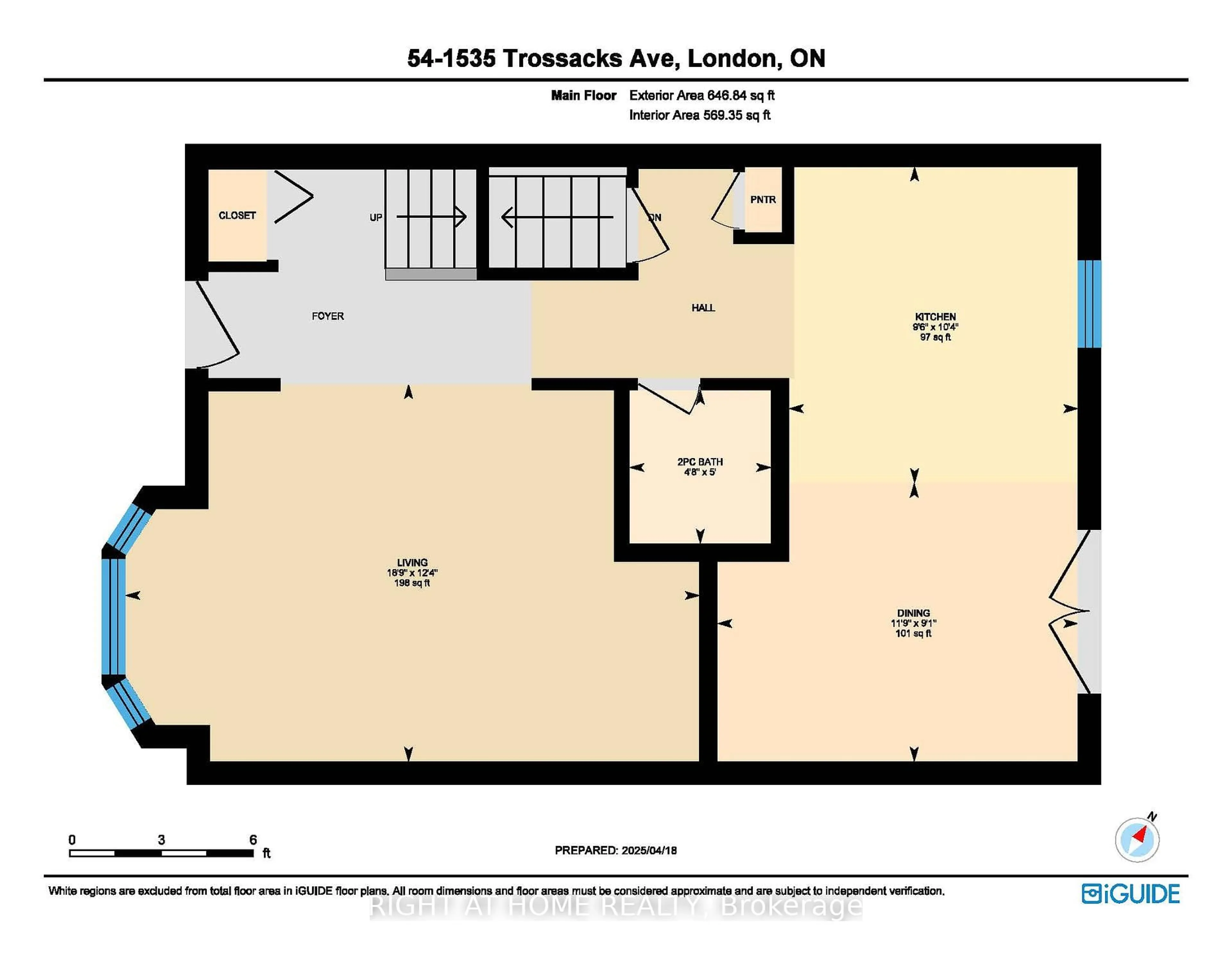 Floor plan for 1535 Trossacks Ave #54, London North Ontario N5X 4R1