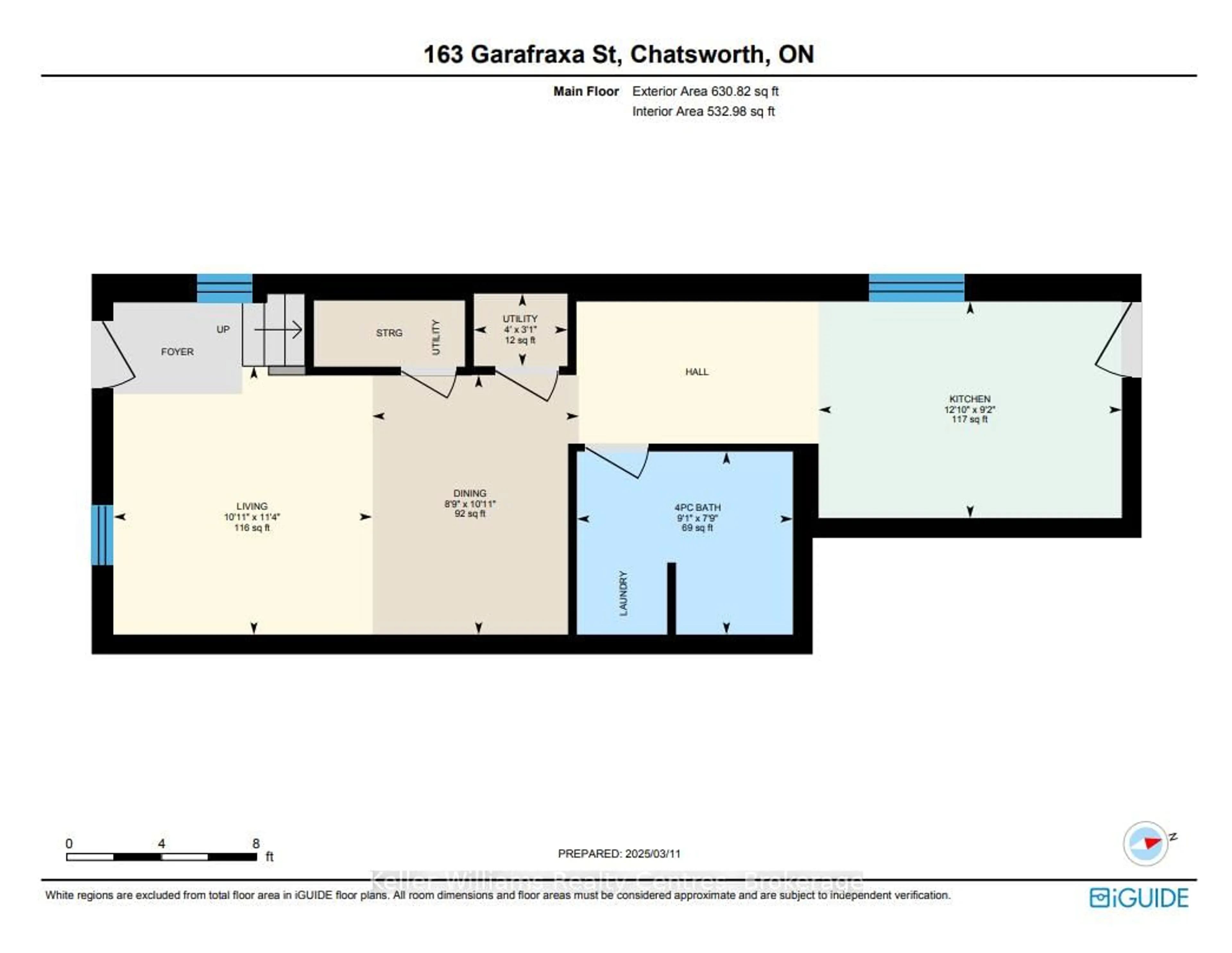 Floor plan for 163 Garafraxa St, Chatsworth Ontario N0H 1G0
