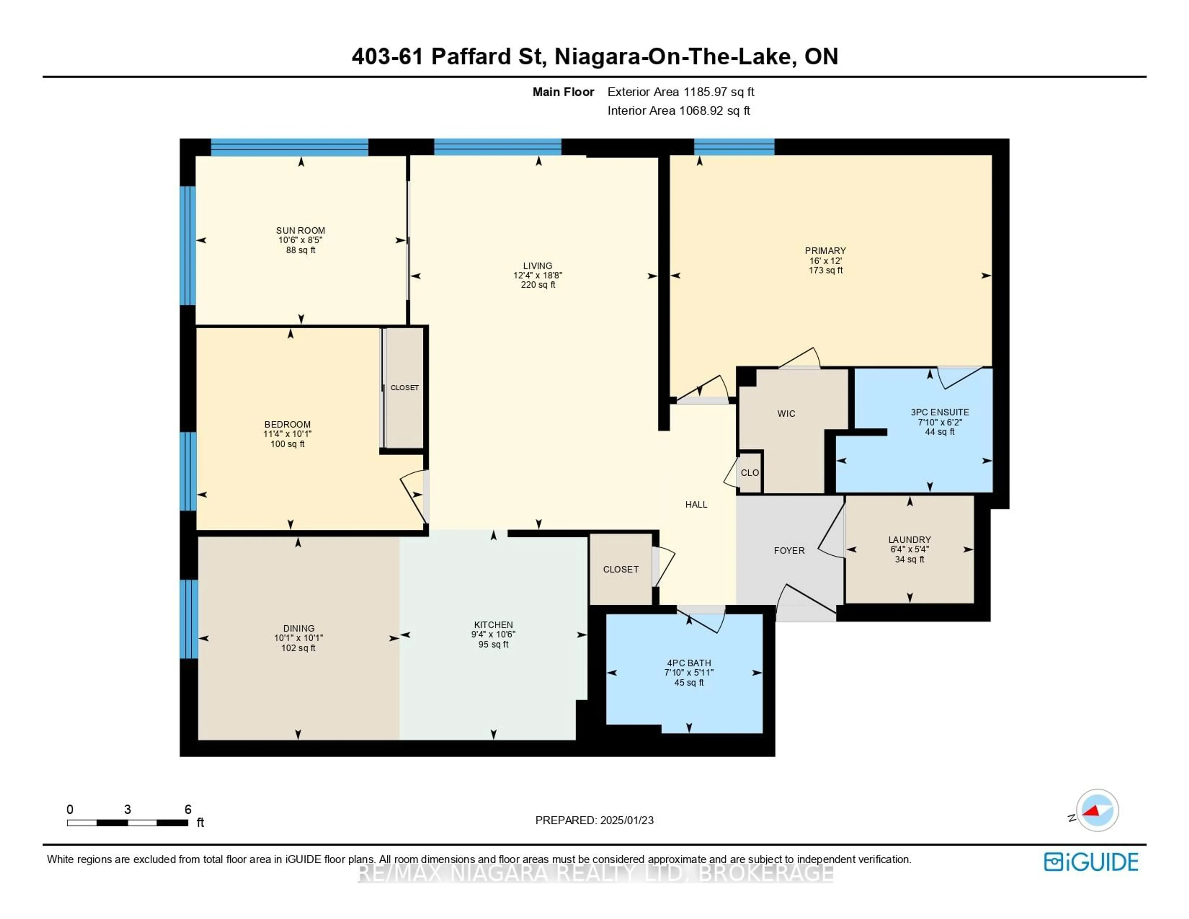 Floor plan for 61 Paffard St #403, Niagara-on-the-Lake Ontario L0S 1J0