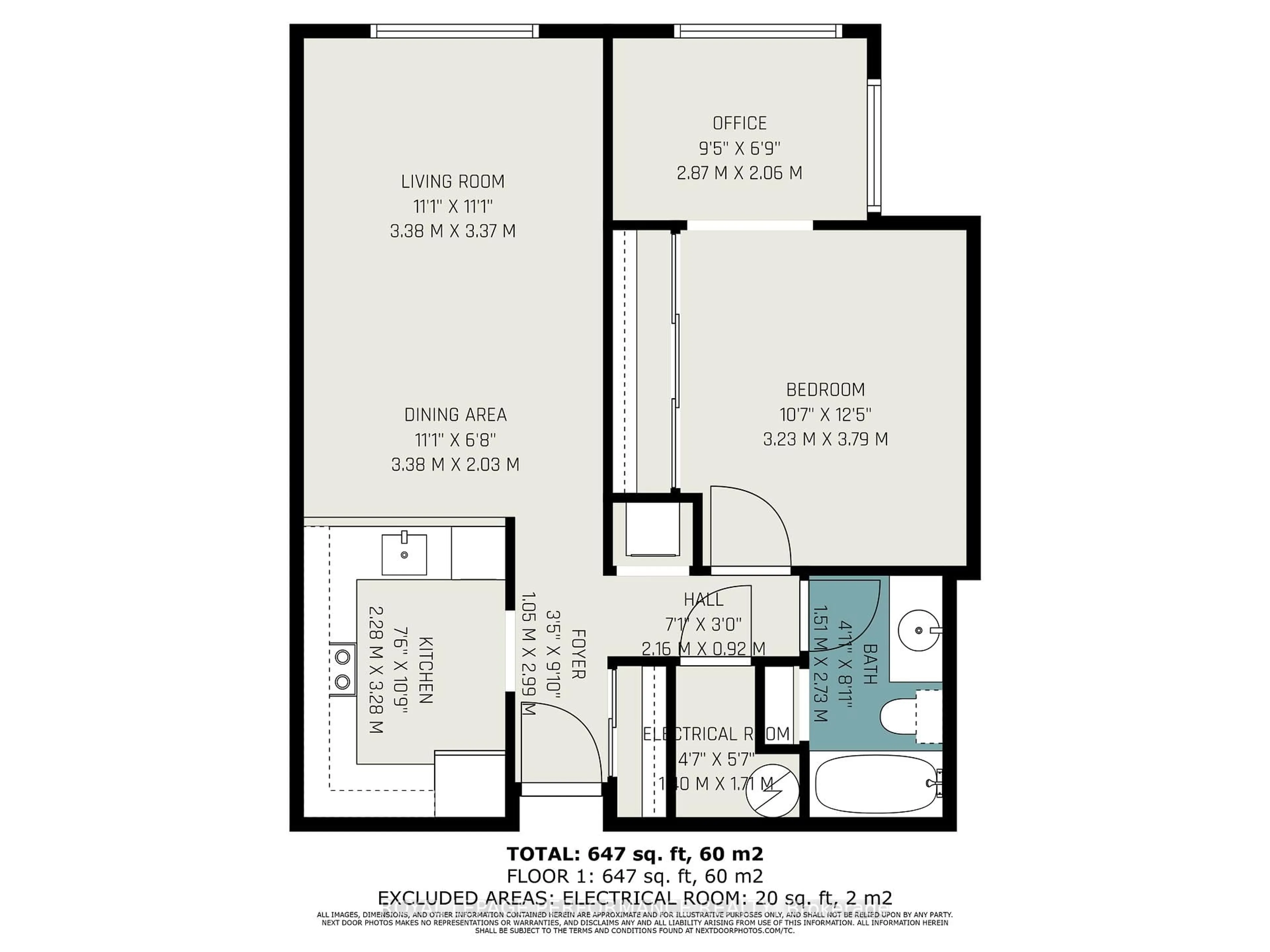 Floor plan for 318 Lorry Greenberg Dr #105, Ottawa Ontario K1T 2R5