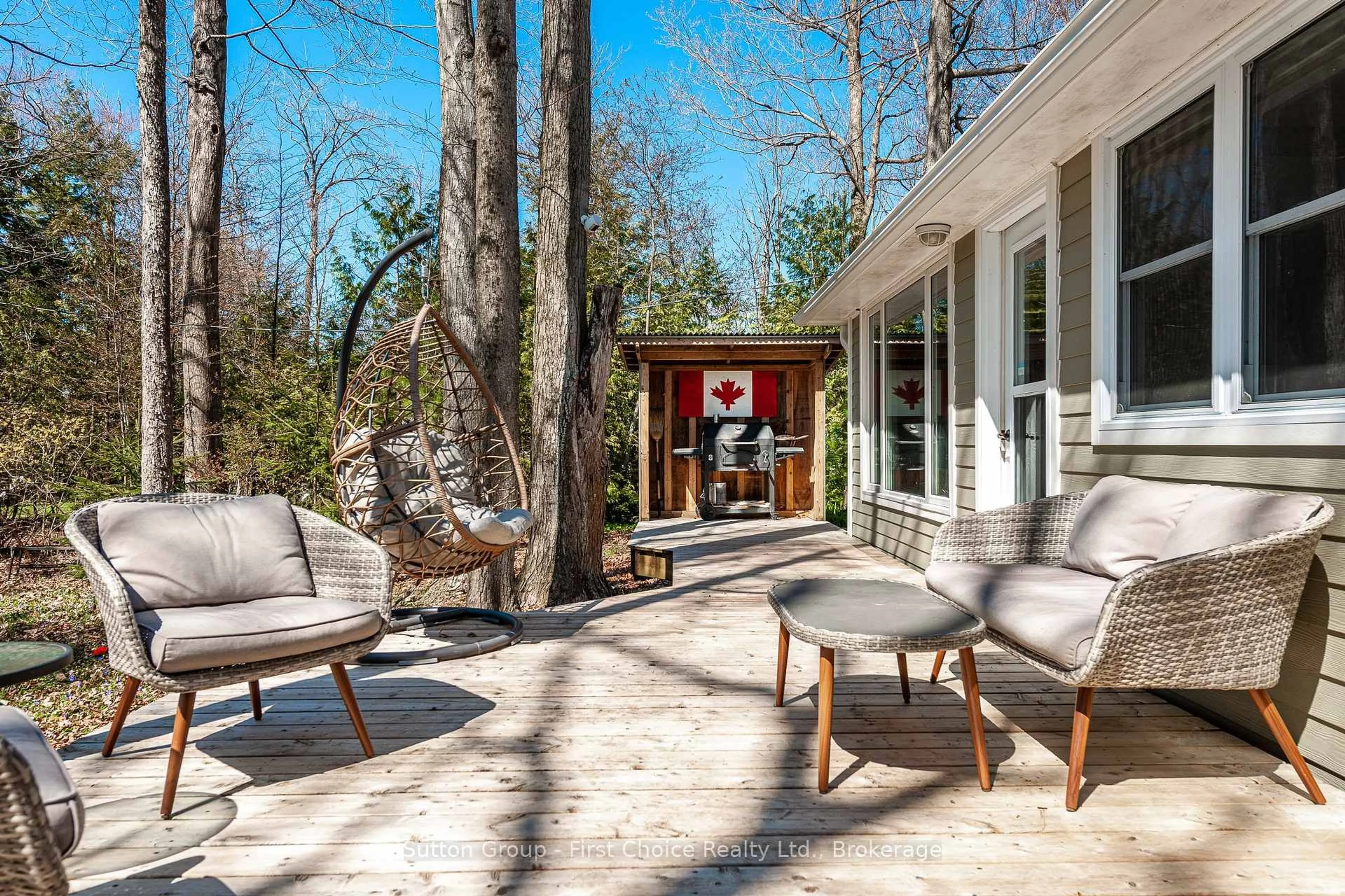 Patio, forest/trees view for 84145 Upper Rd, Ashfield-Colborne-Wawanosh Ontario N7A 3X9