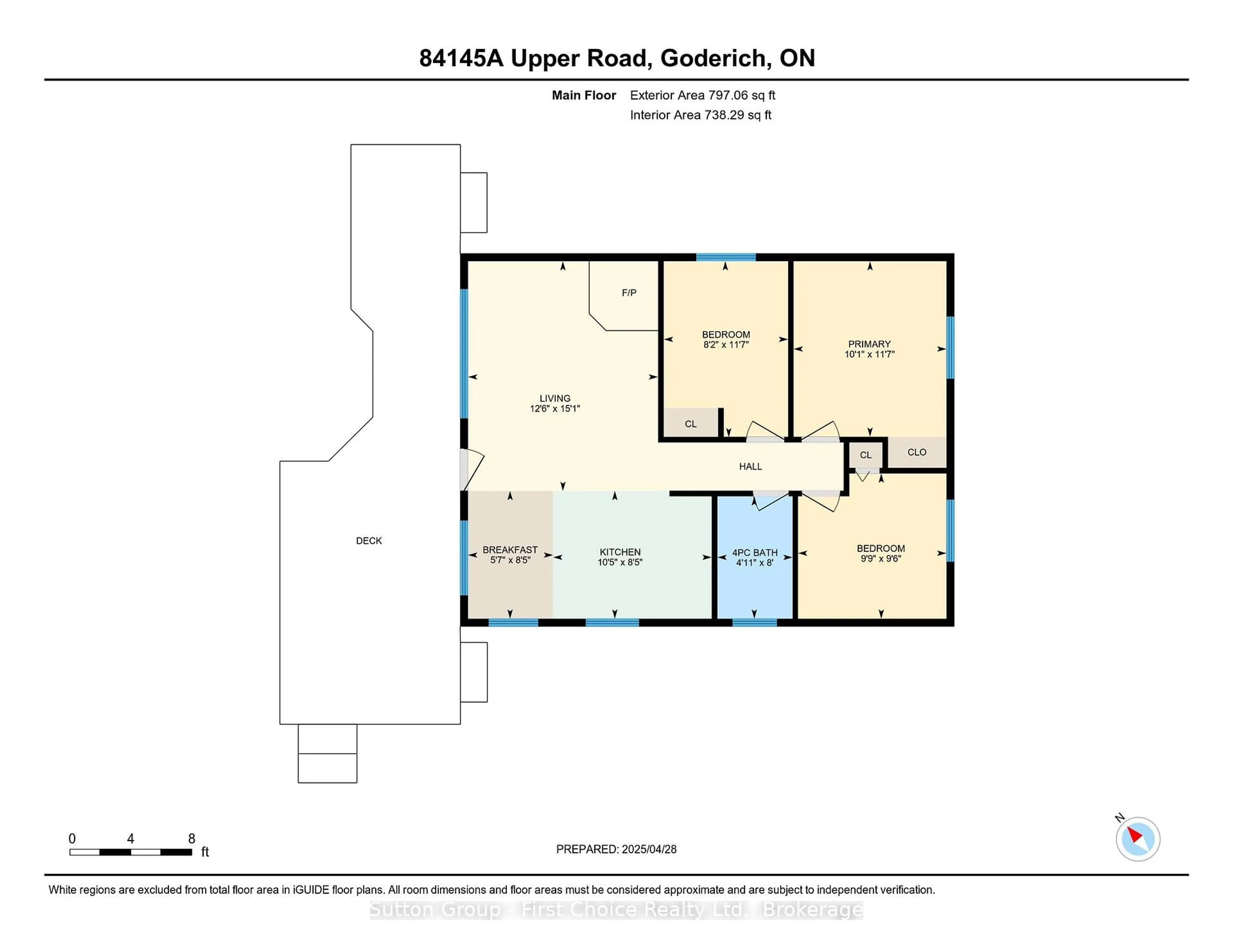 Floor plan for 84145 Upper Rd, Ashfield-Colborne-Wawanosh Ontario N7A 3X9