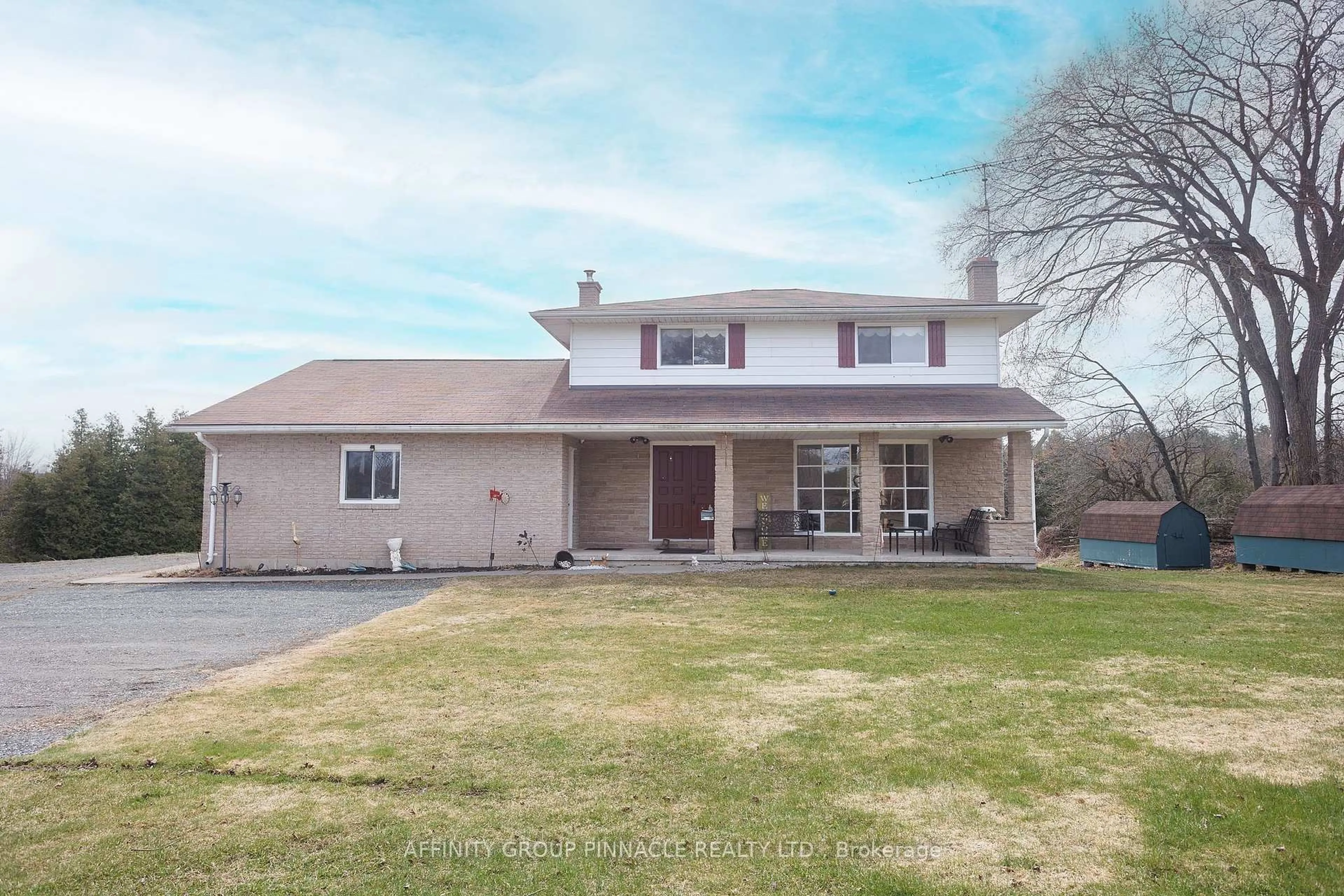 A pic from outside/outdoor area/front of a property/back of a property/a pic from drone, street for 106914 Hwy 7 Highway, Madoc Ontario K0K 2K0