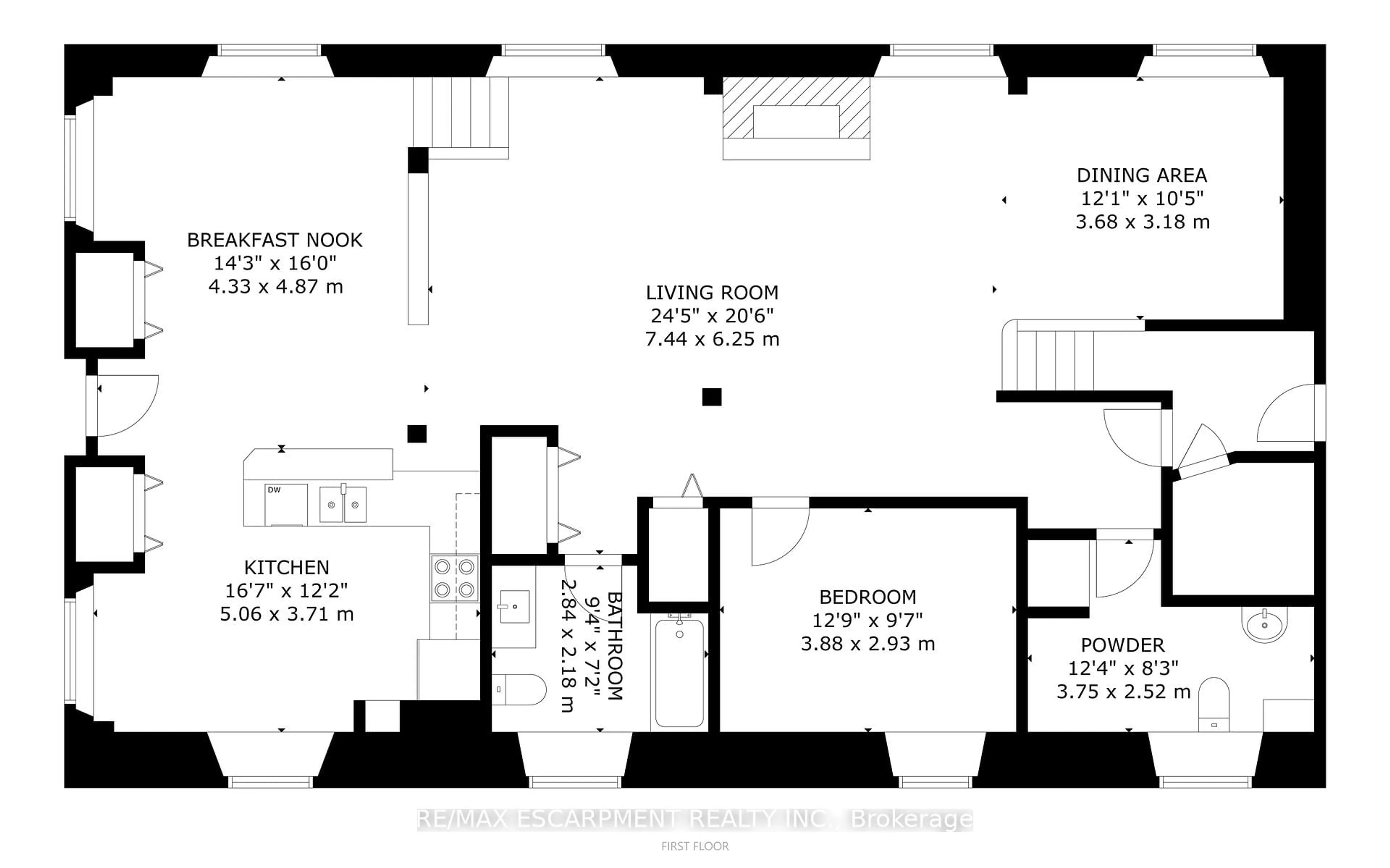 Floor plan for 110 Freelton Rd, Hamilton Ontario L8B 0Z3