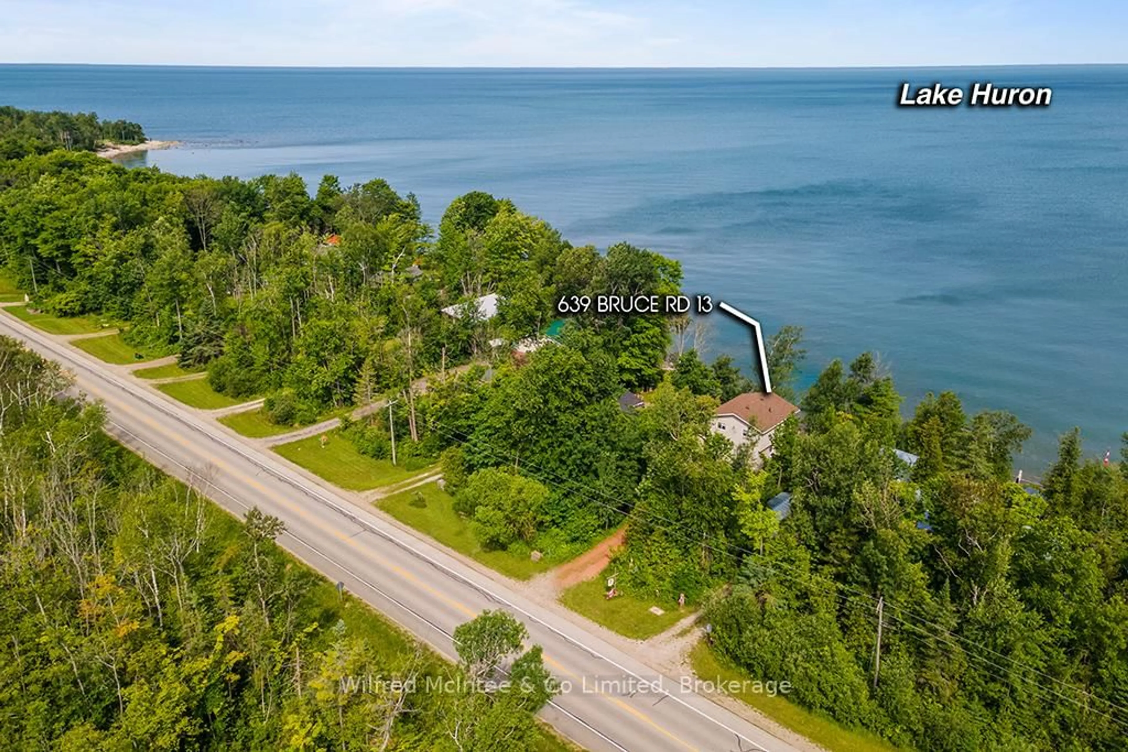 A pic from outside/outdoor area/front of a property/back of a property/a pic from drone, water/lake/river/ocean view for 639 BRUCE ROAD 13 N/A, Native Leased Lands Ontario N0H 2L0